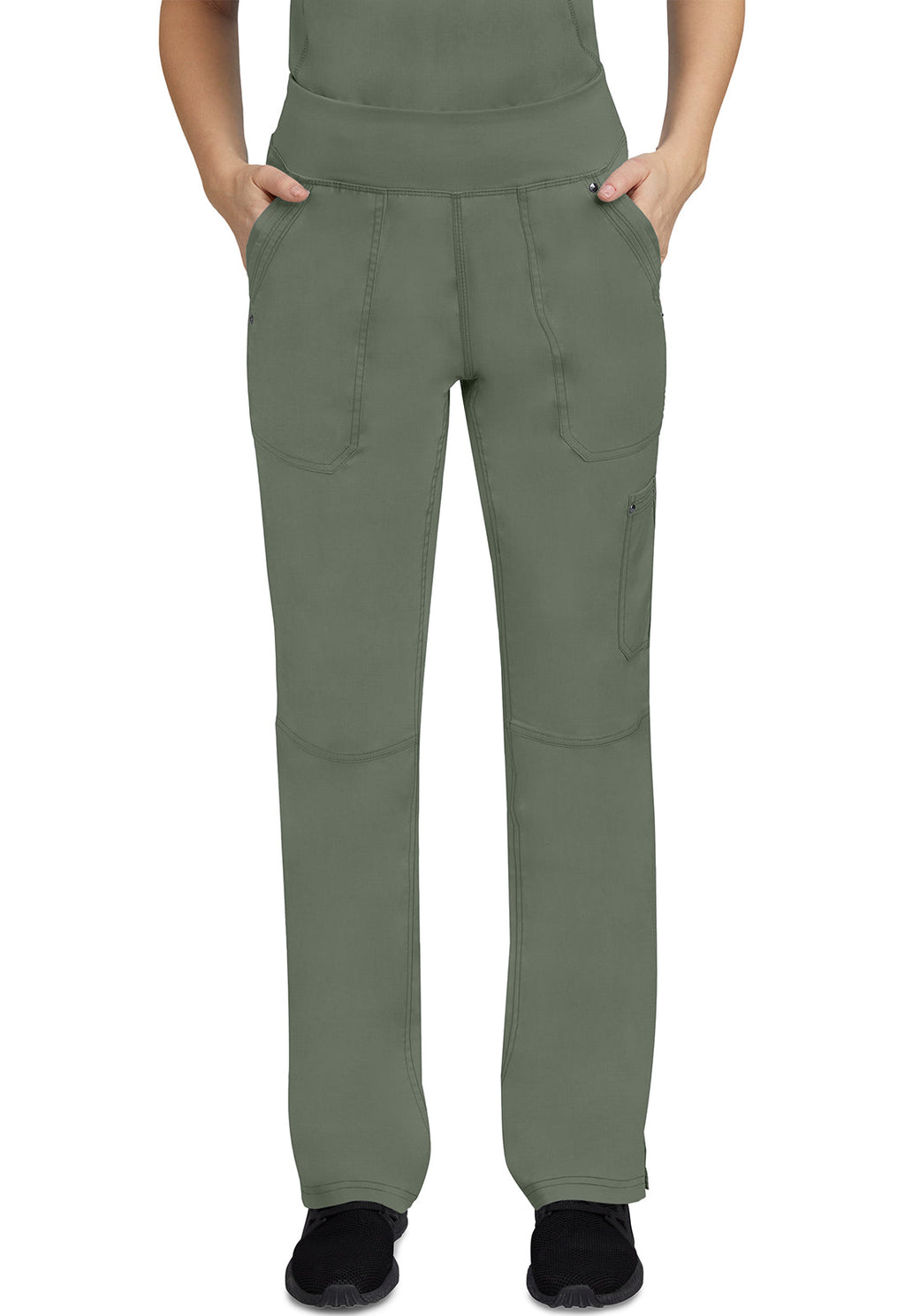 Healing Hands 9133 Tori Yoga Scrub Pants Olive Image
