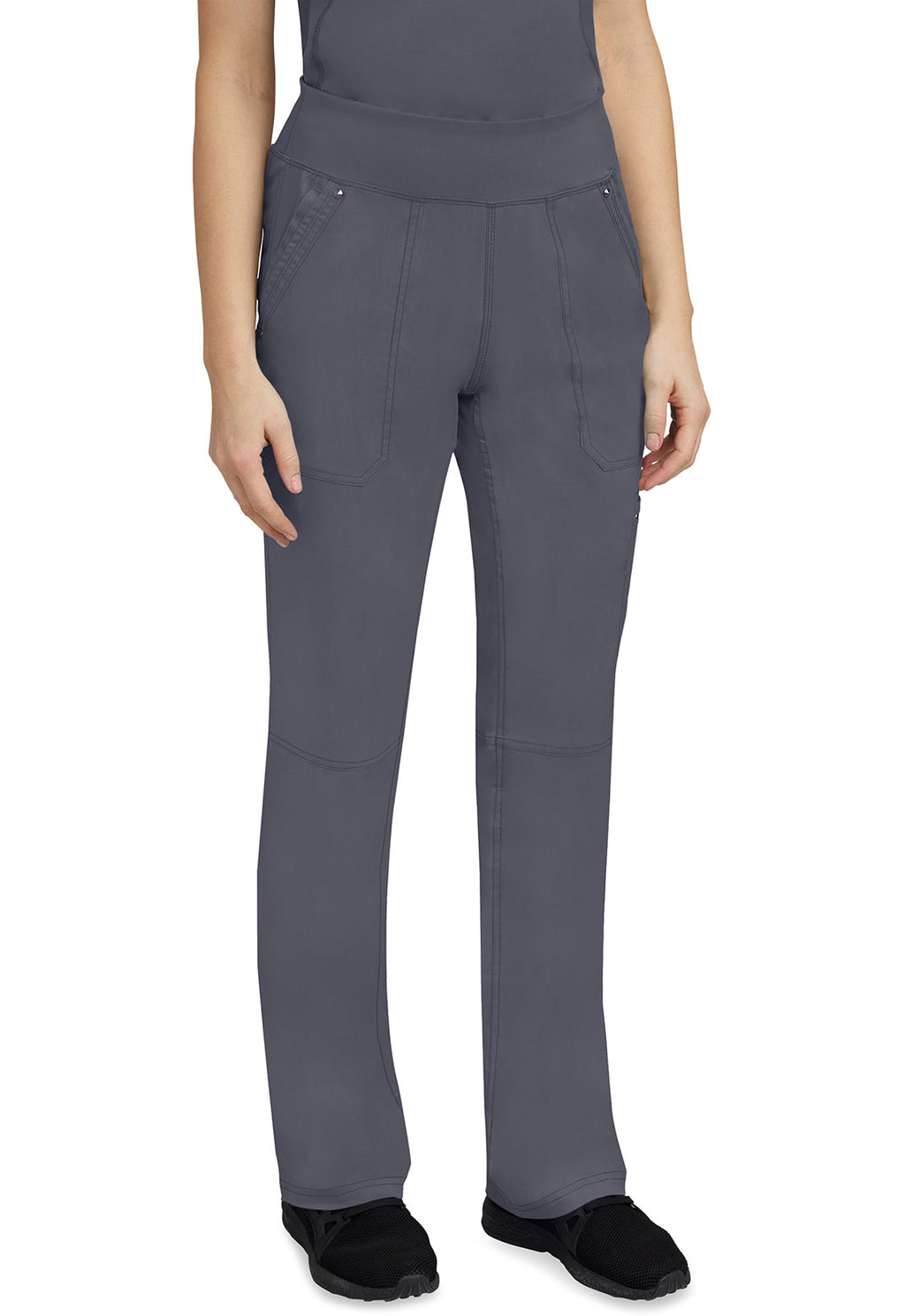 Healing Hands 9133 Tori Yoga Scrub Pants Pewter Image