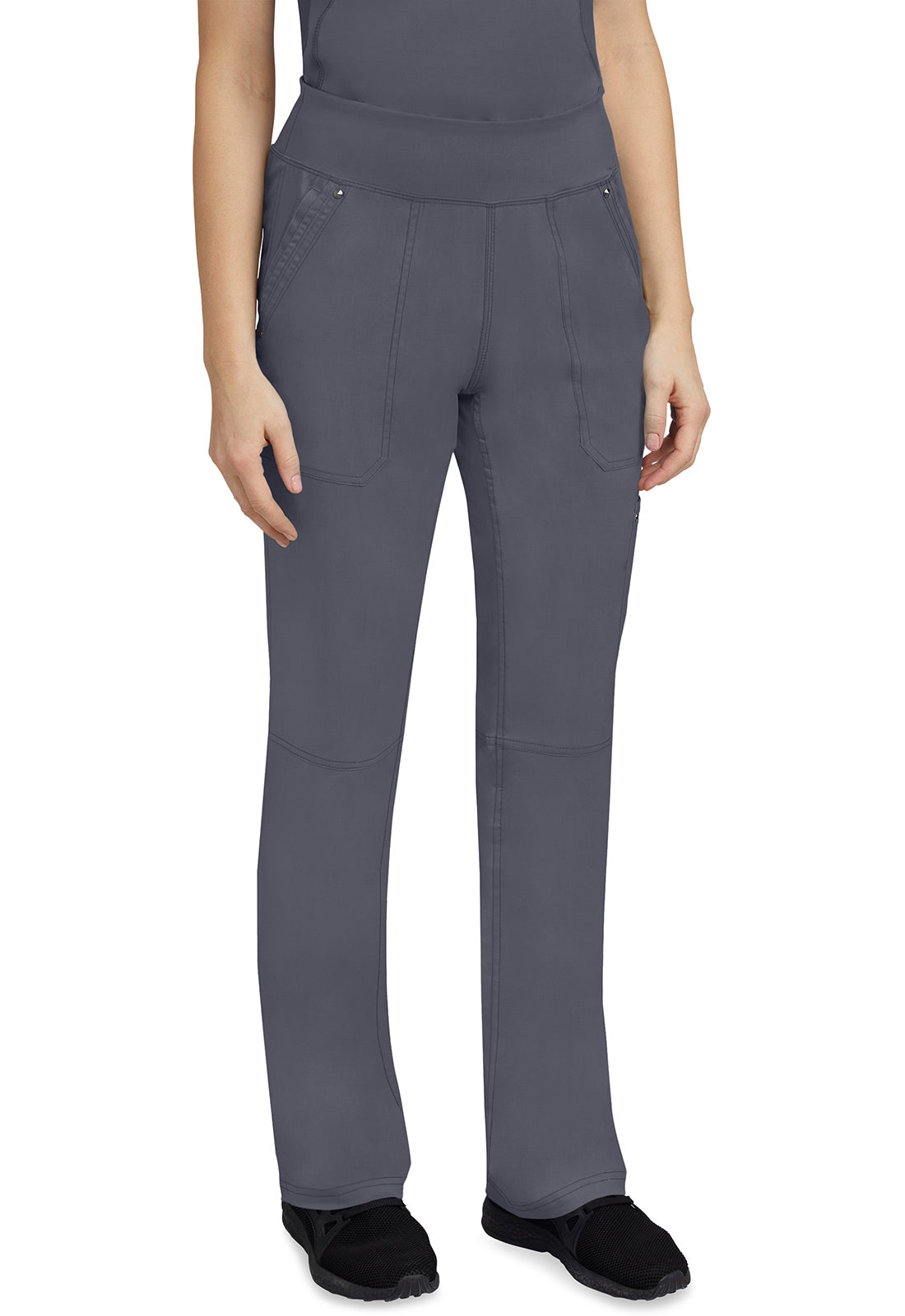Healing Hands 9133 Tori Yoga Scrub Pants Pewter Image