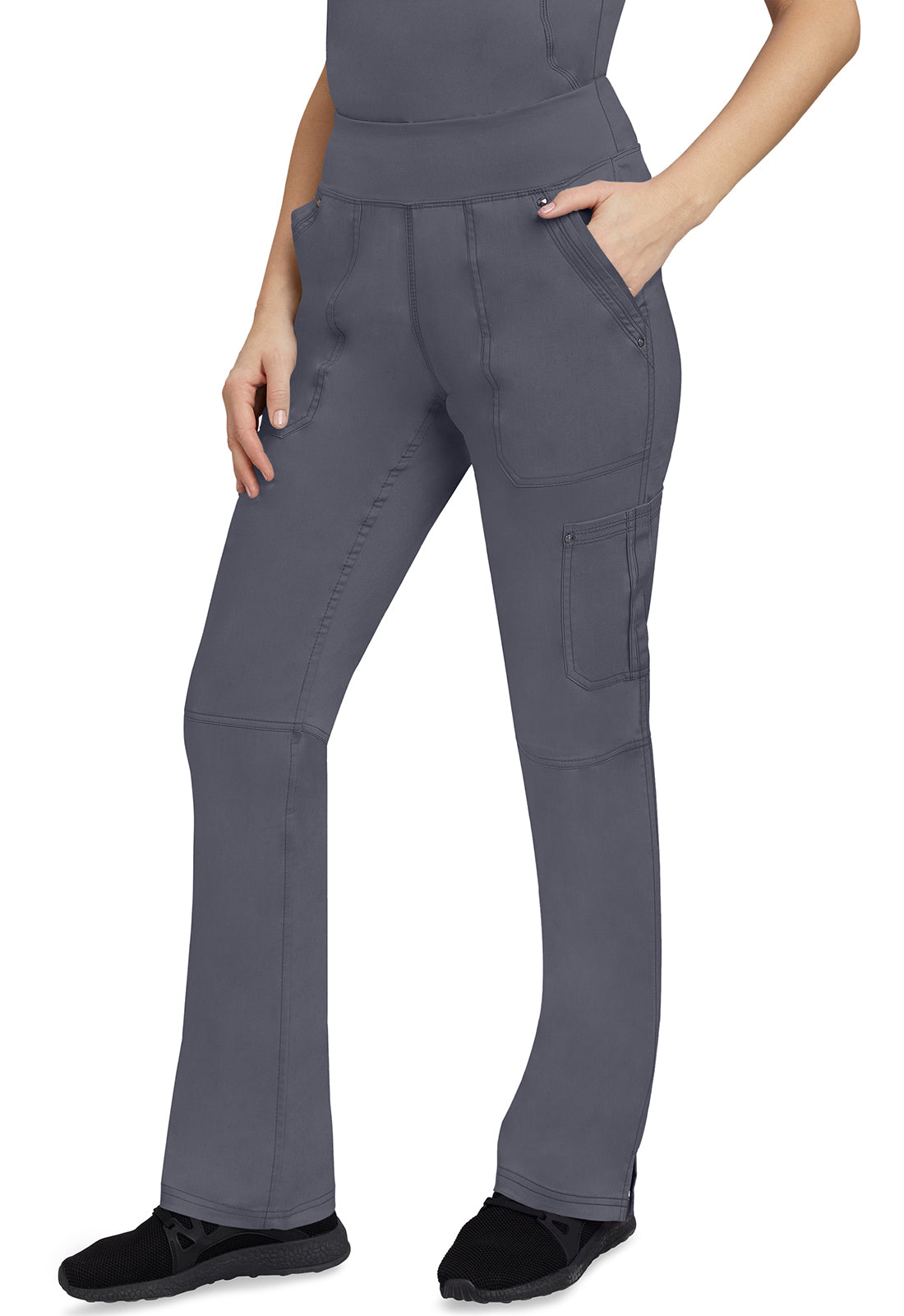 Healing Hands 9133 Tori Yoga Scrub Pants Pewter Image