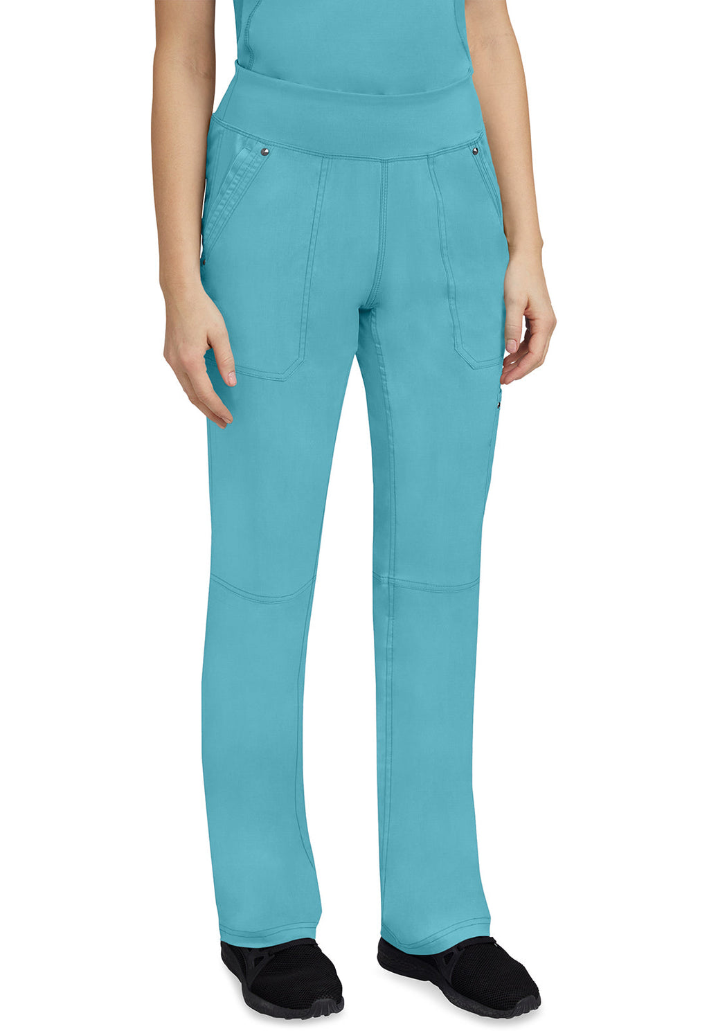 Healing Hands 9133 Tori Yoga Scrub Pants Spectra Blue Image