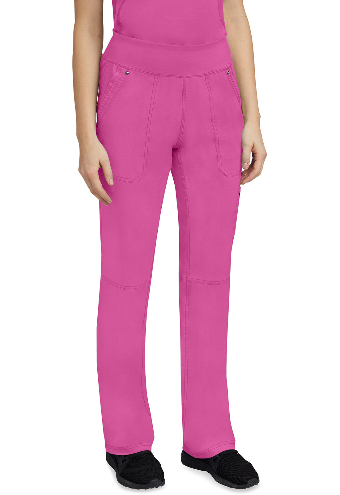 Healing Hands 9133 Tori Yoga Scrub Pants Shocking Pink Image