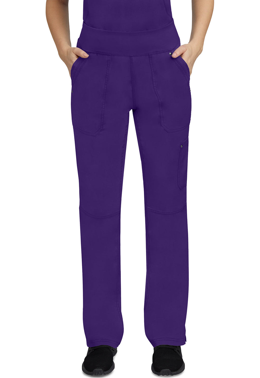 Healing Hands 9133 Tori Yoga Scrub Pants True Grape Image