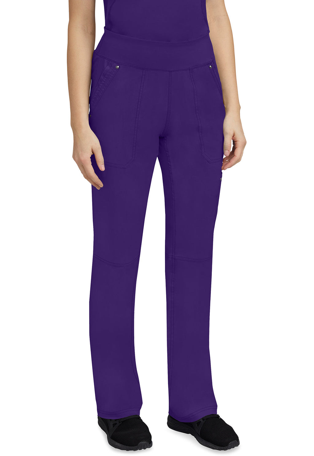 Healing Hands 9133 Tori Yoga Scrub Pants True Grape Image