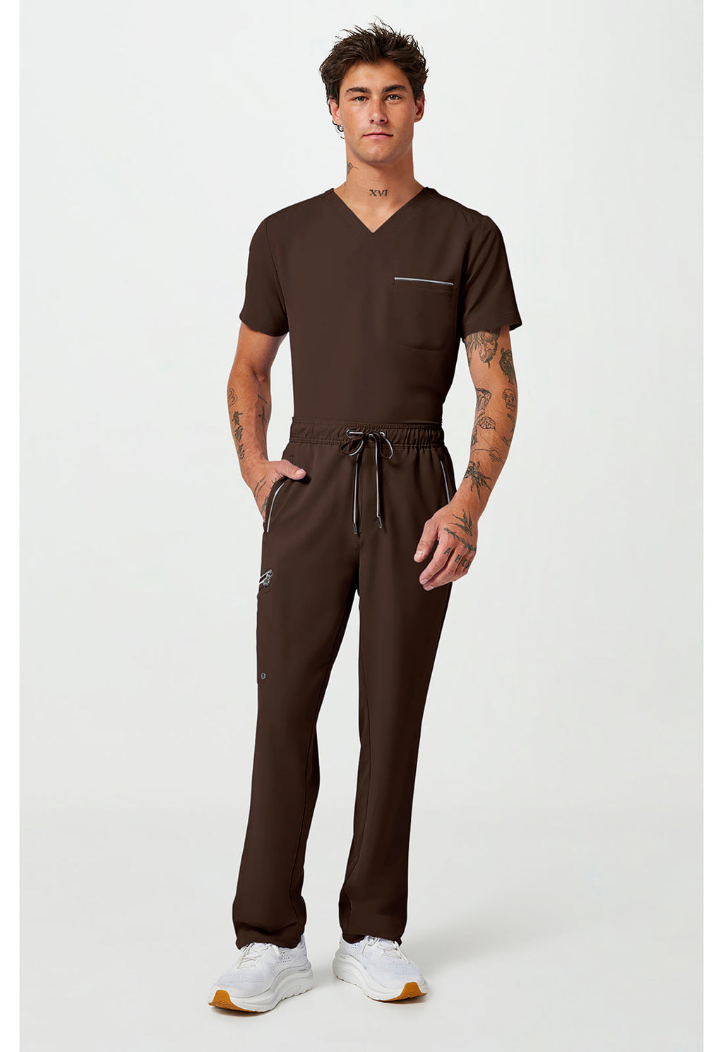 HH 360 9173 Men's Noah Scrub Pants Dark Chocolate