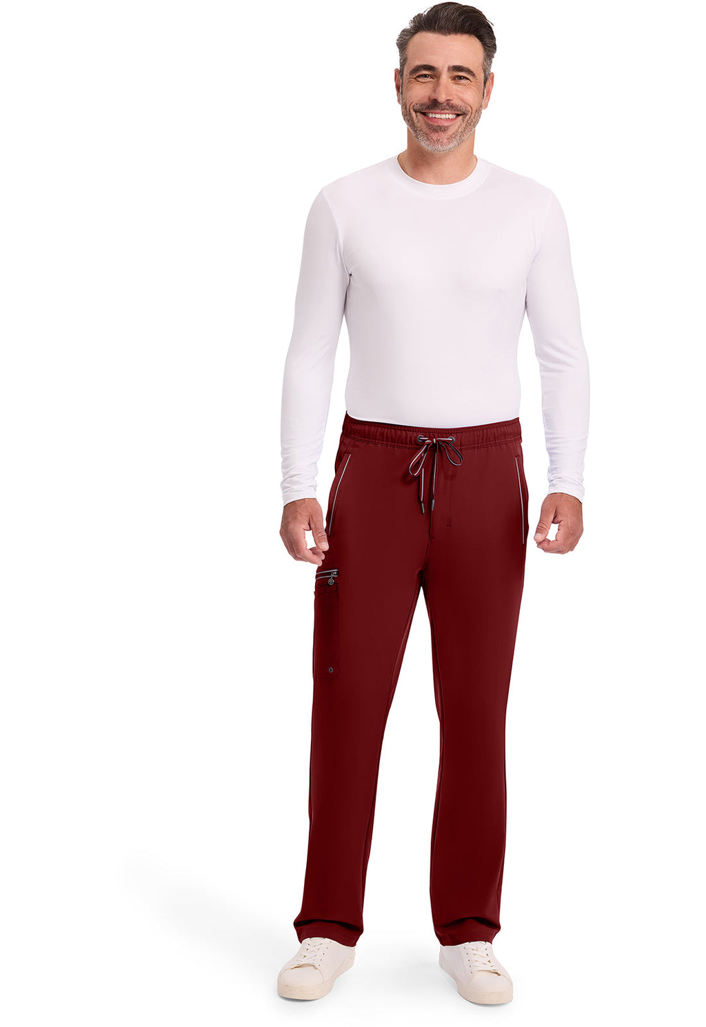 HH 360 9173 Men's Noah Scrub Pants Garnet Red