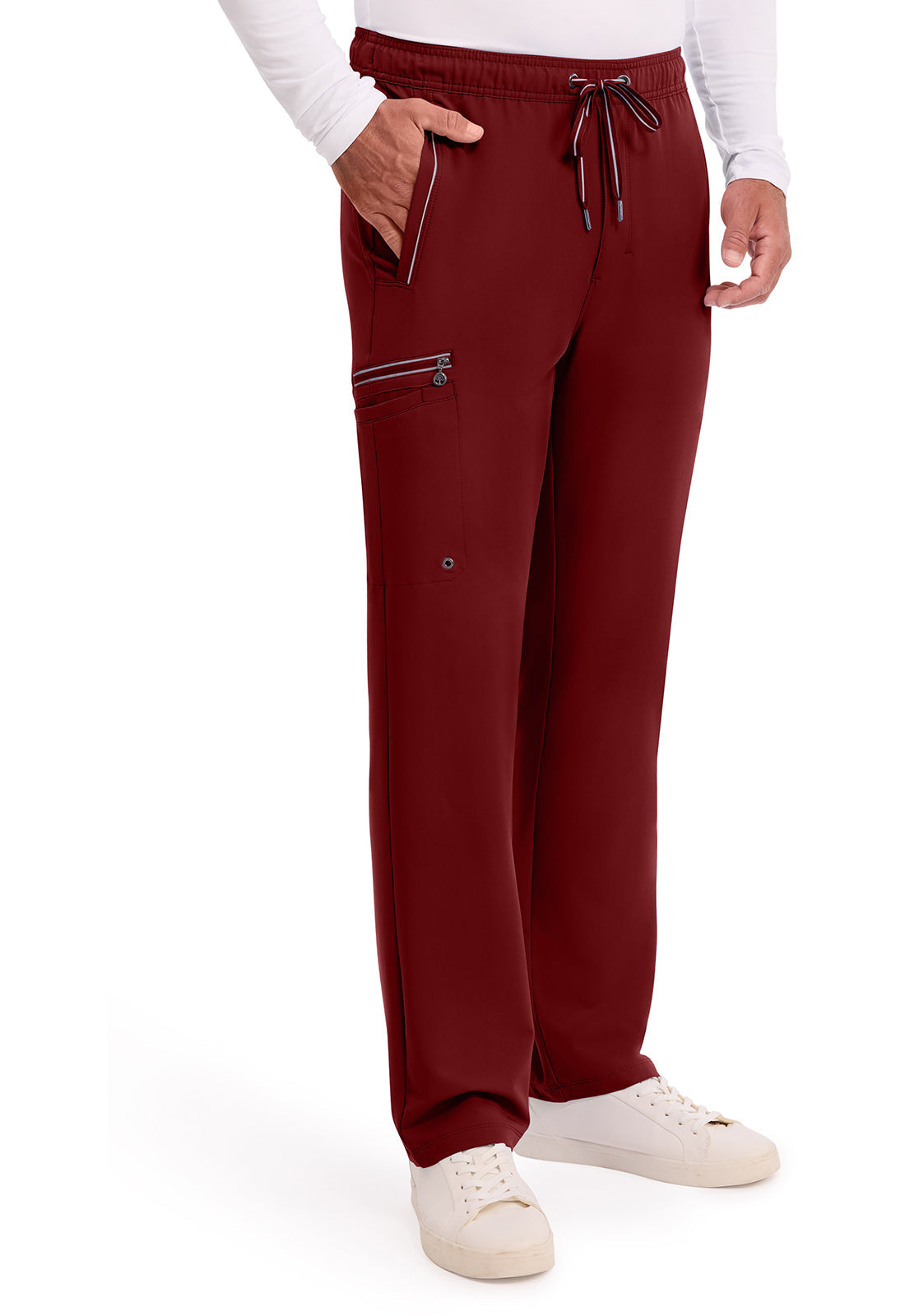 HH 360 9173 Men's Noah Scrub Pants Garnet Red