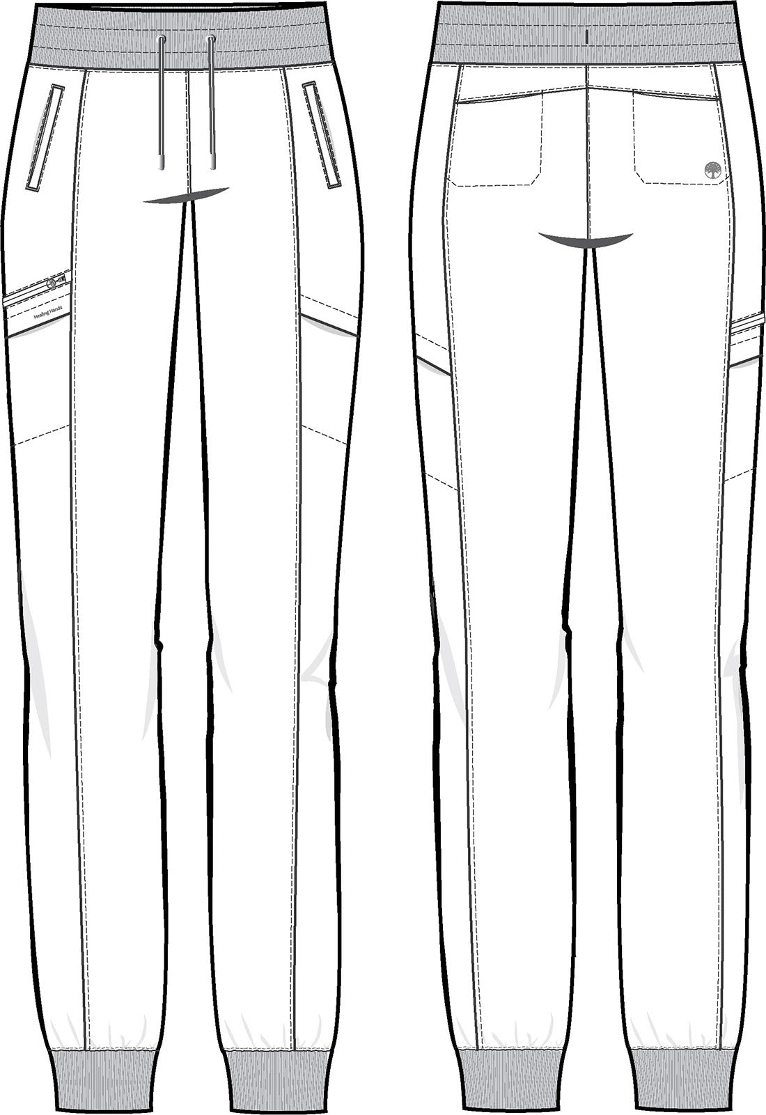 Purple Label 9244 Toby Jogger Pants White