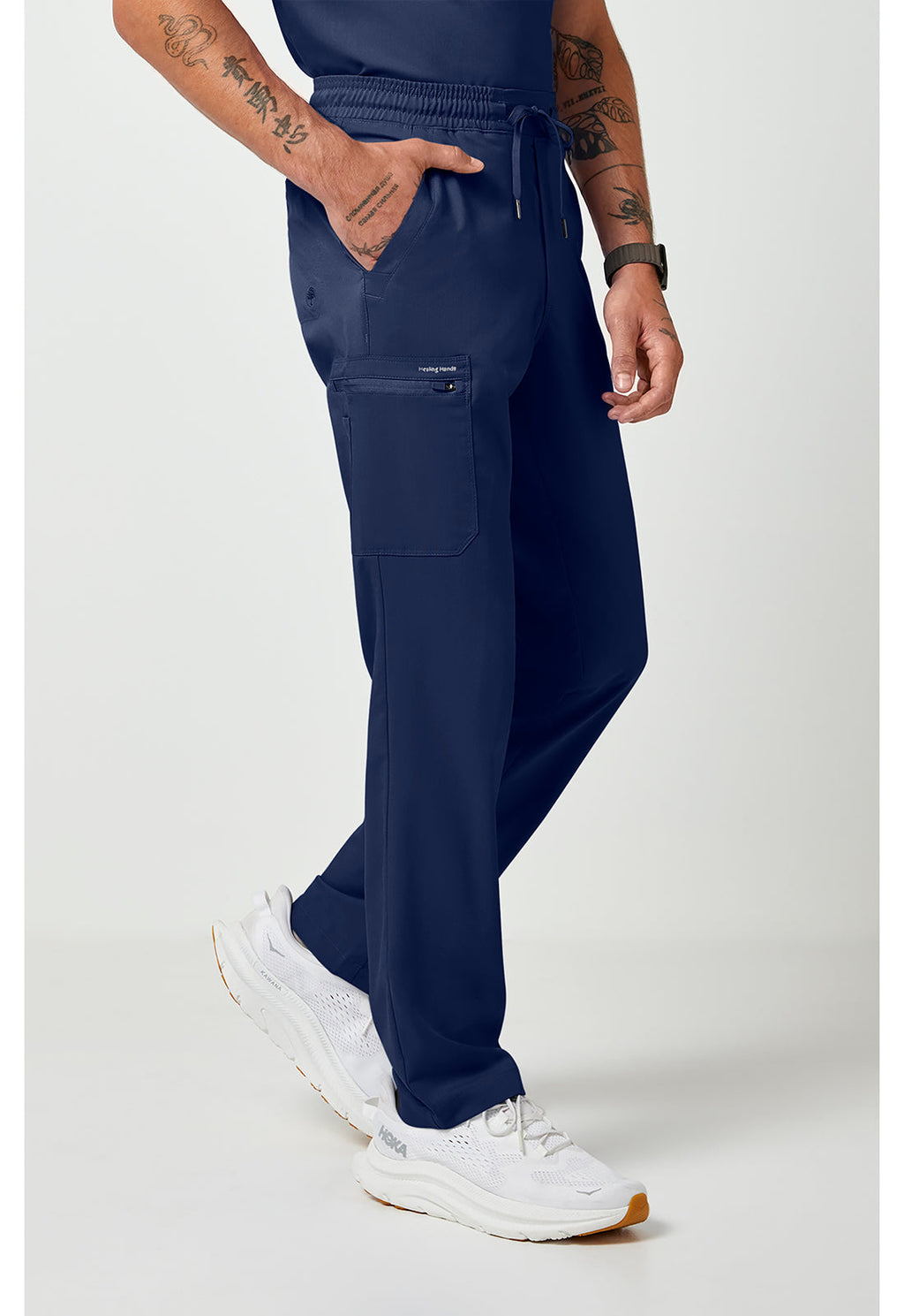Purple Label 9300 Men's Daniel Utility Scrub Pants Navy