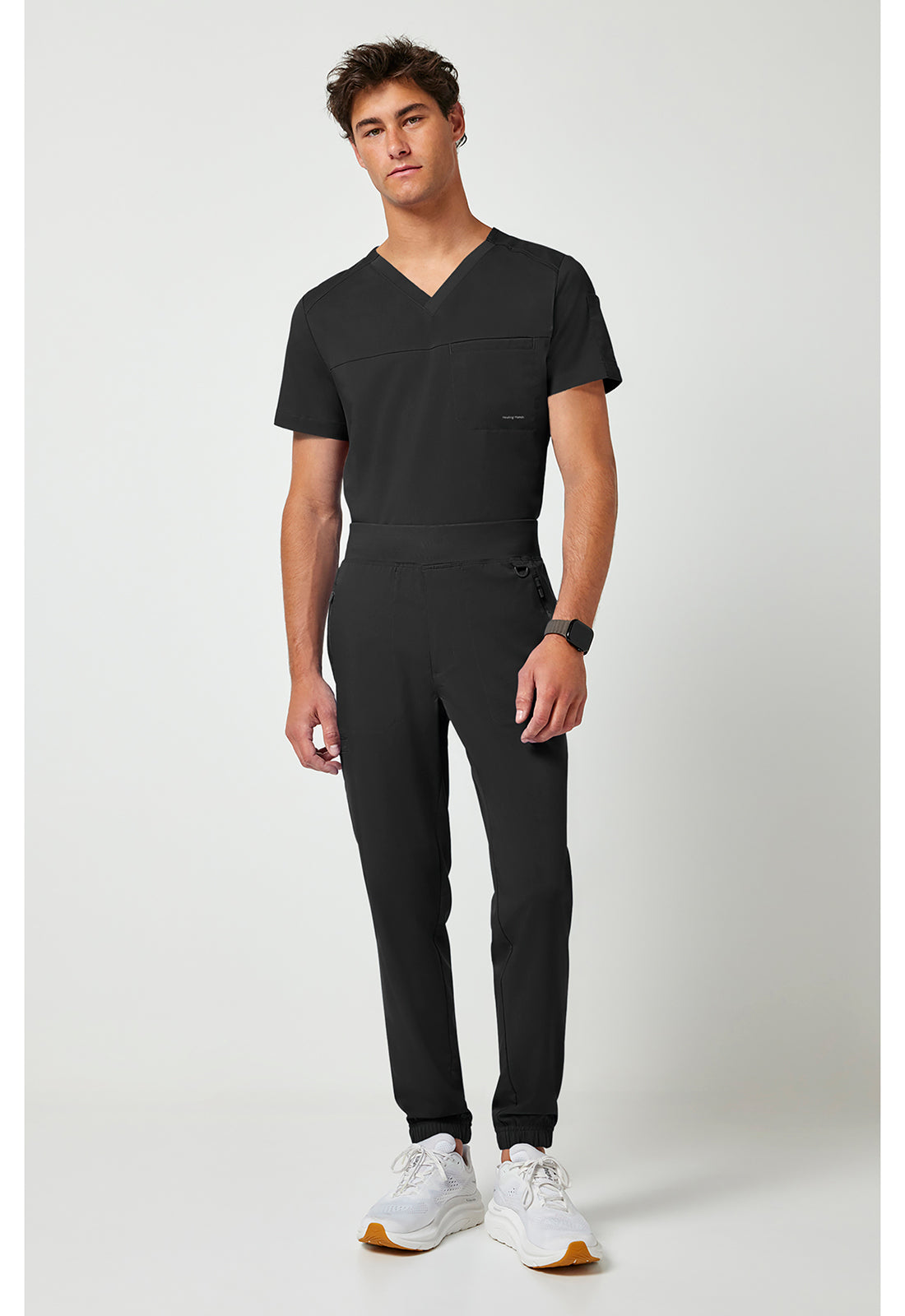 Purple Label 9301 Men's Dante Jogger Scrub Pants Black