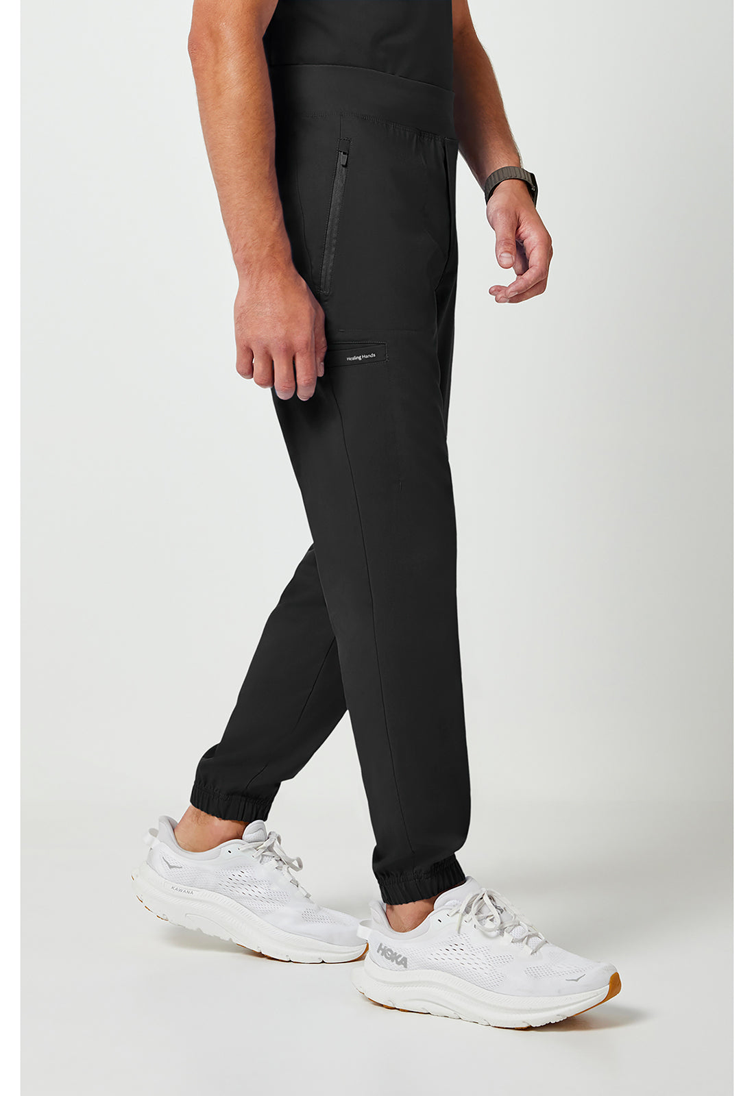 Purple Label 9301 Men's Dante Jogger Scrub Pants Black