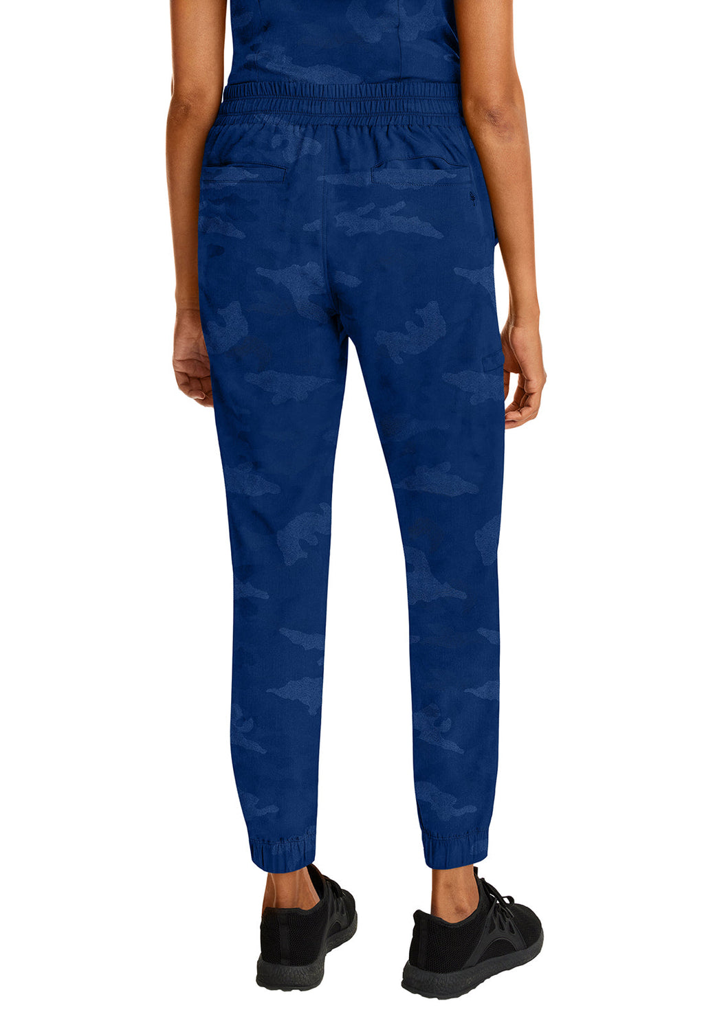 Purple Label 9350 Women's Tate Scrub Joggers Camo Scrub Pants Navy