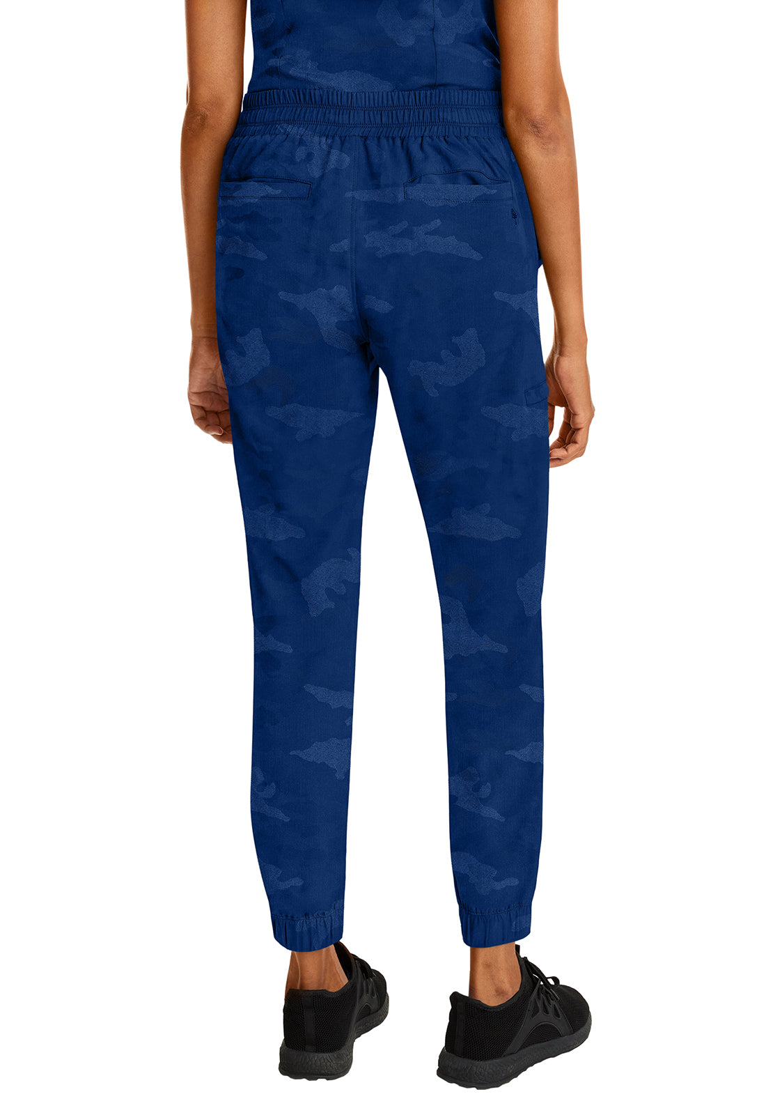 Purple Label 9350 Women's Tate Scrub Joggers Camo Scrub Pants Navy