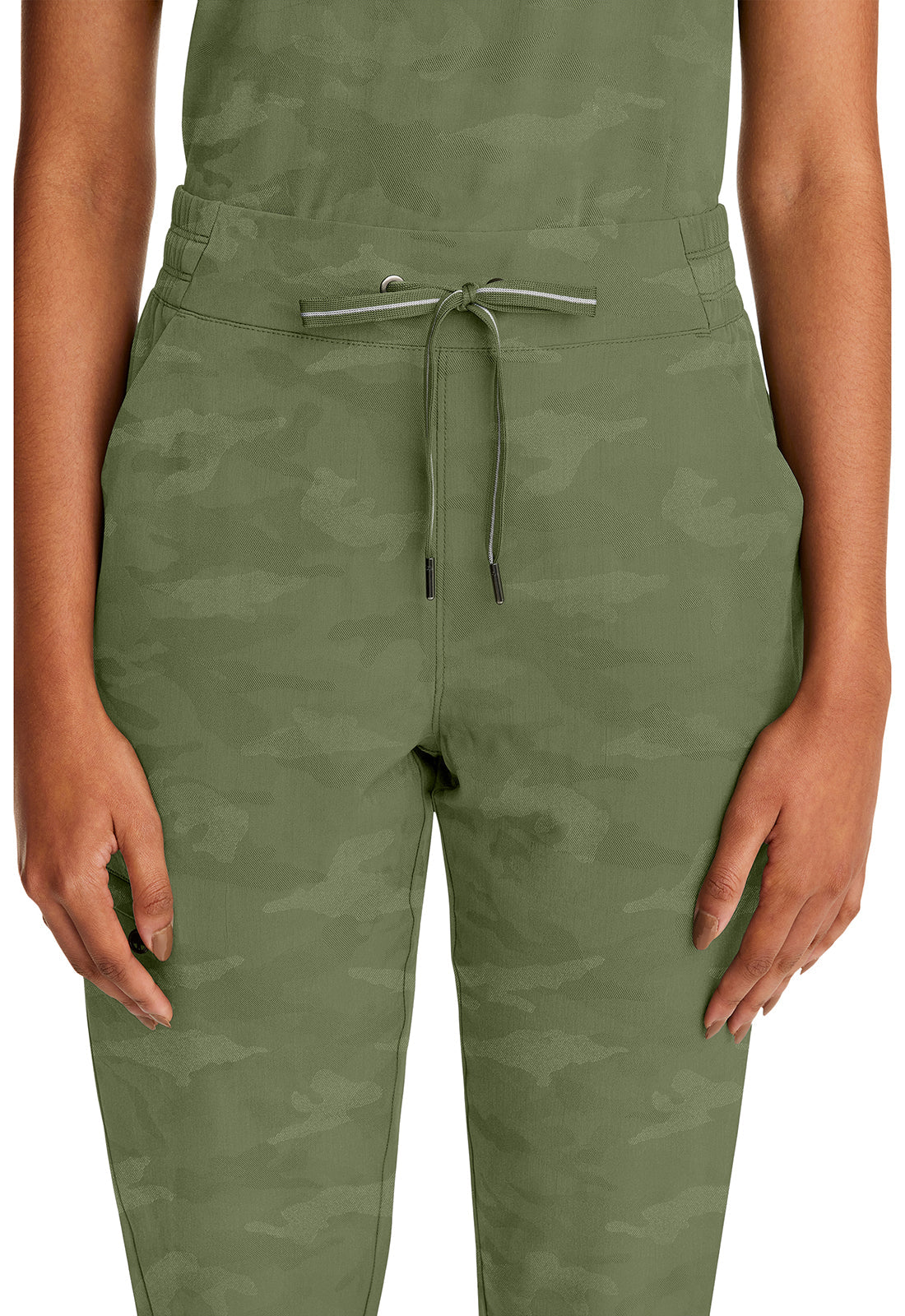 Purple Label 9350 Women's Tate Scrub Joggers Camo Scrub Pants Olive