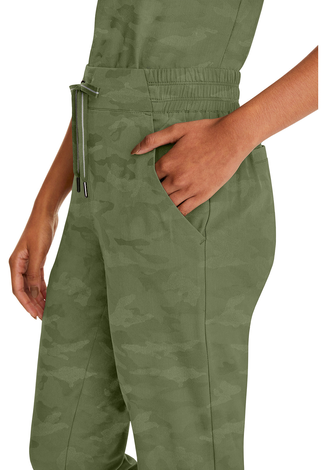Purple Label 9350 Women's Tate Scrub Joggers Camo Scrub Pants Olive