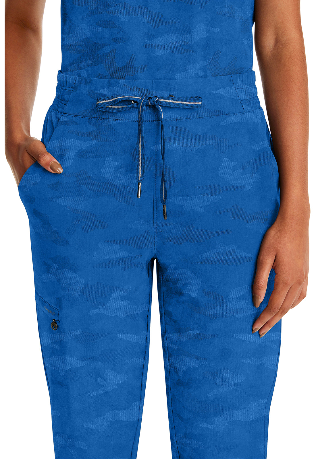 Purple Label 9350 Women's Tate Scrub Joggers Camo Scrub Pants Royal