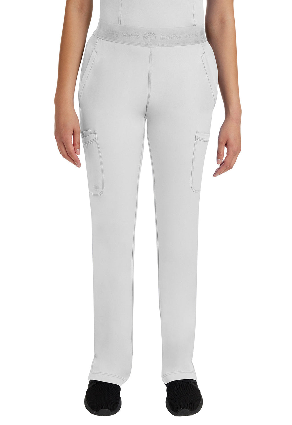 HH Works 9500 Rachel Elastic Waist Scrub Pants White