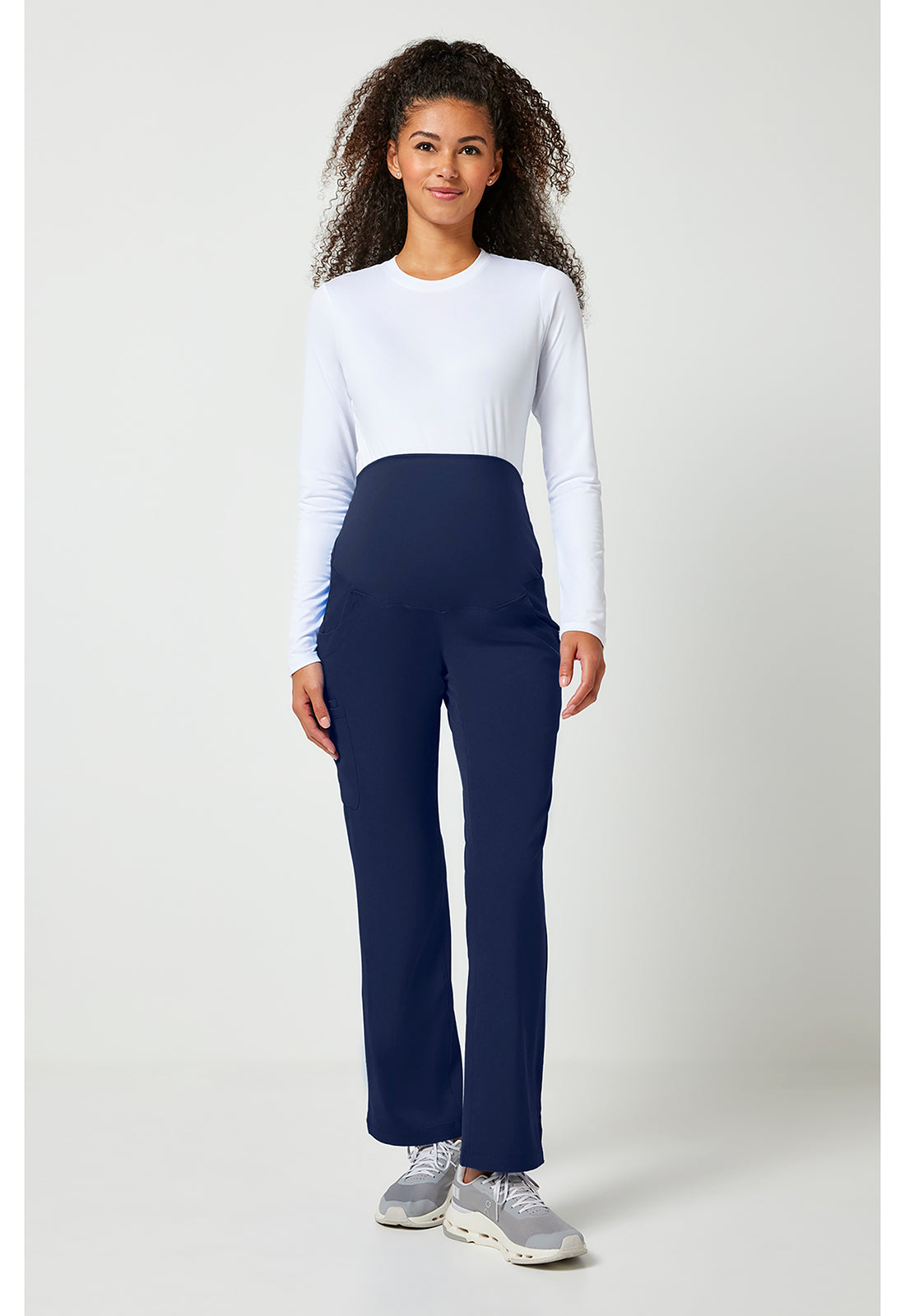 HH Works 9510 Women's Rose Maternity Scrub Pants Navy