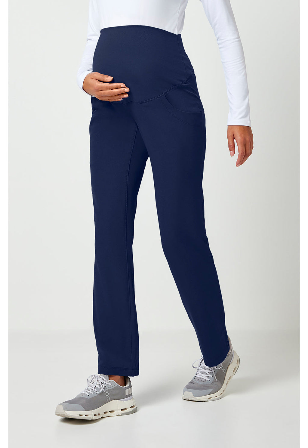 HH Works 9510 Women's Rose Maternity Scrub Pants Navy