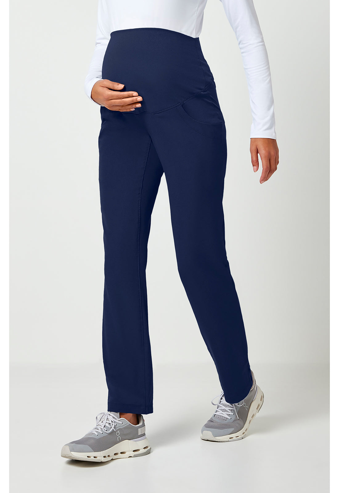 HH Works 9510 Women's Rose Maternity Scrub Pants Navy