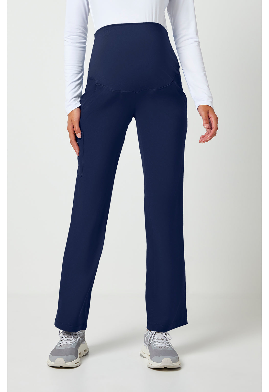 HH Works 9510 Women's Rose Maternity Scrub Pants Navy