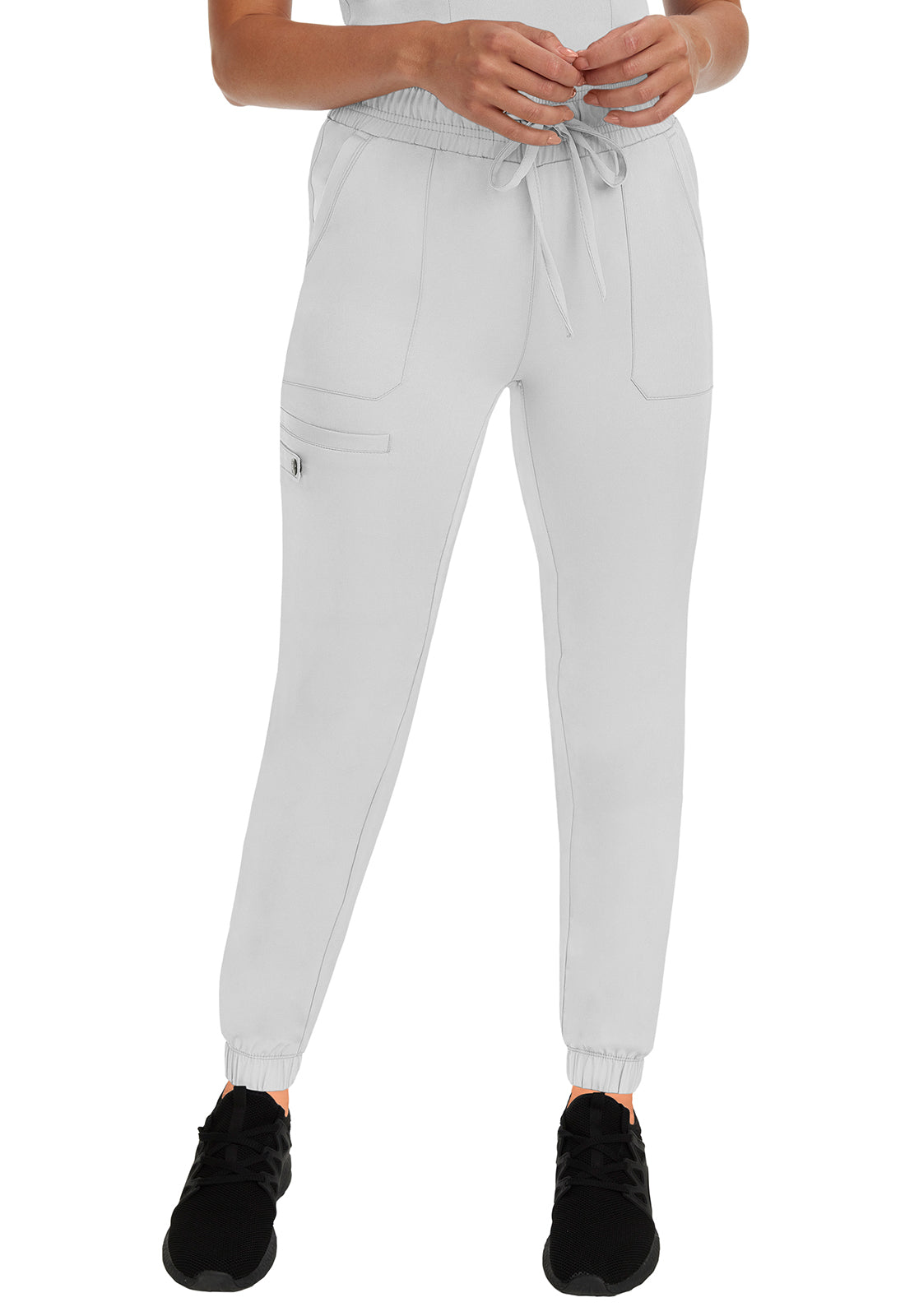 HH Works 9575 Renee Jogger Scrub Pants White