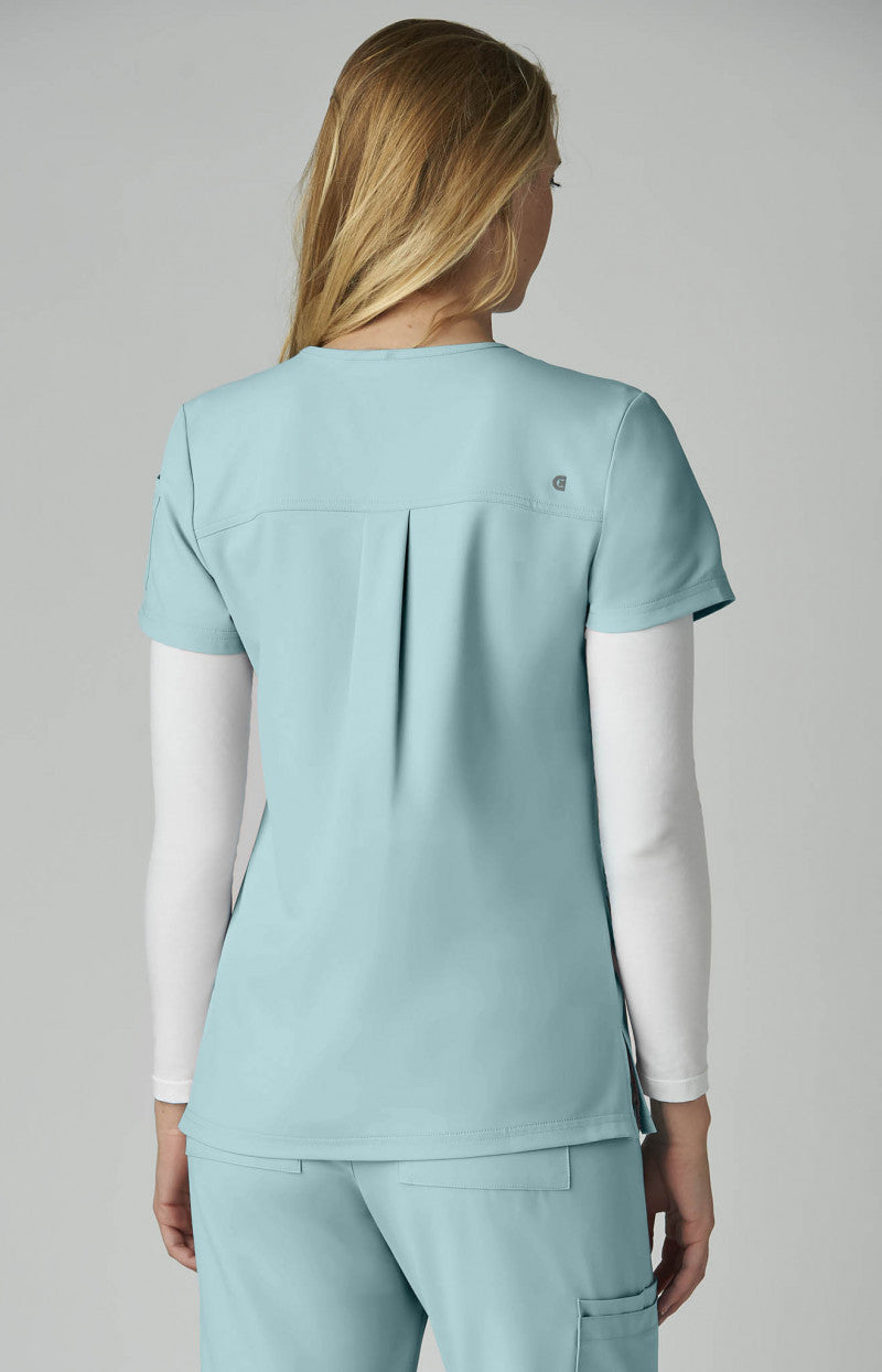 Koi Cureology C101 Cardi Top Blue Steel