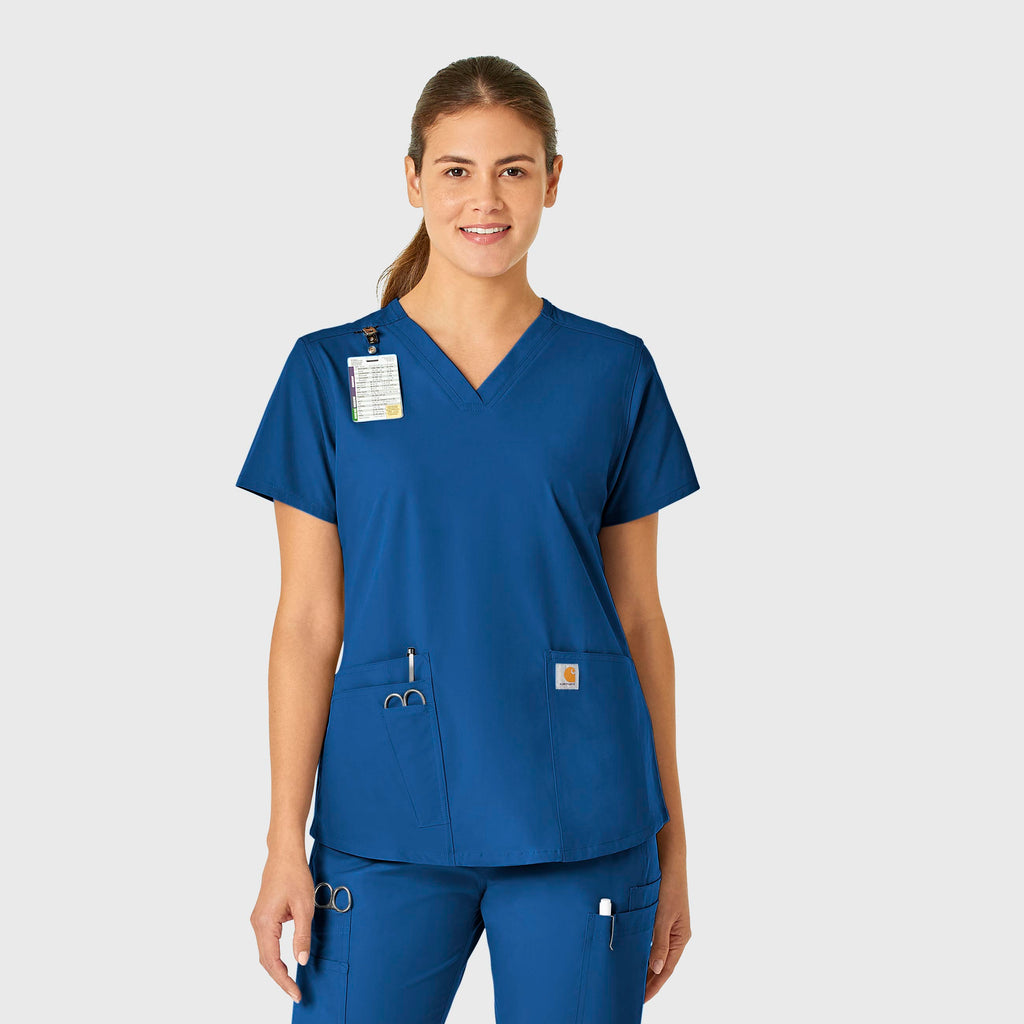 Force Essentials C12113 V-Neck Scrub Top Royal