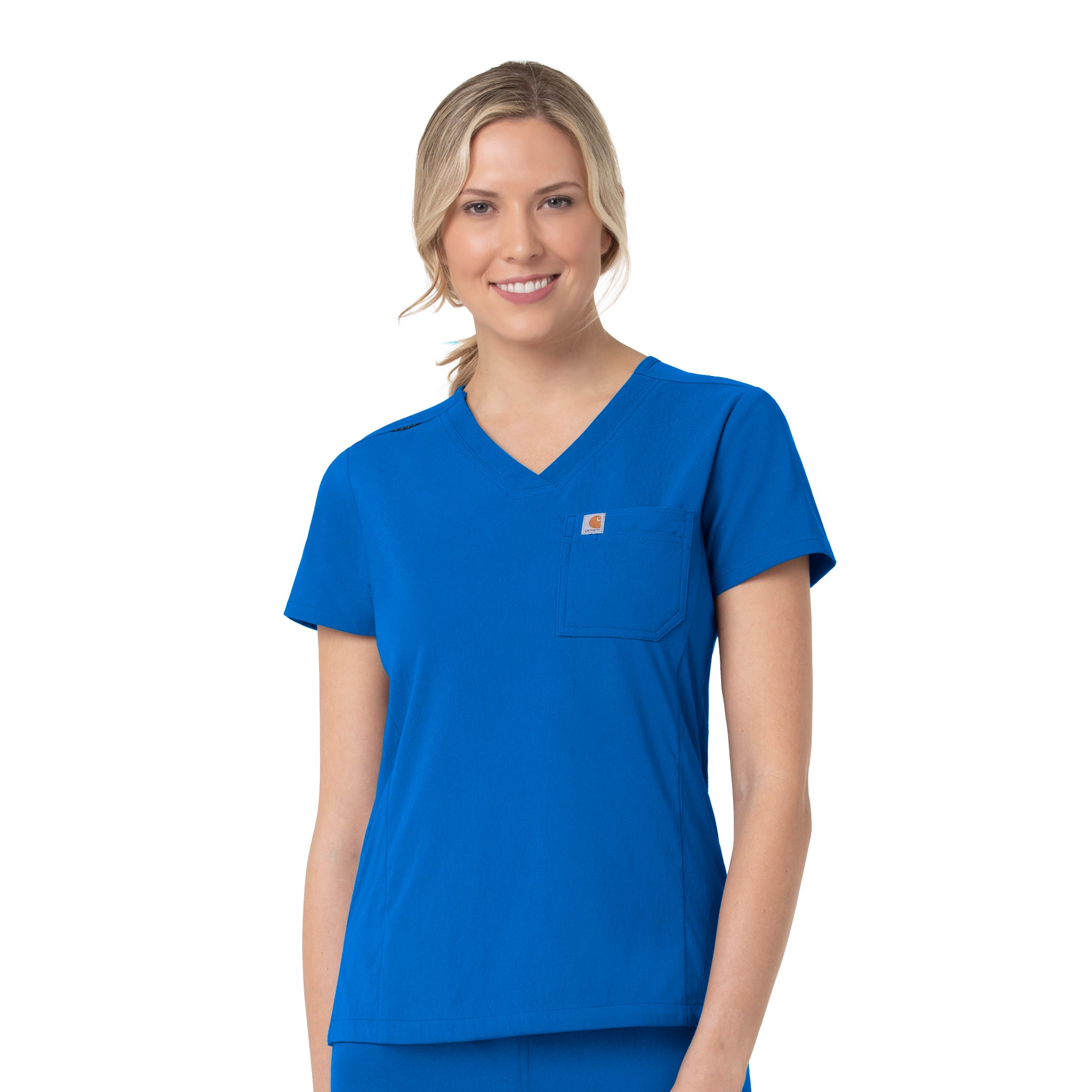 Rugged Flex Peak C12137 Tuck-In Scrub Top Royal