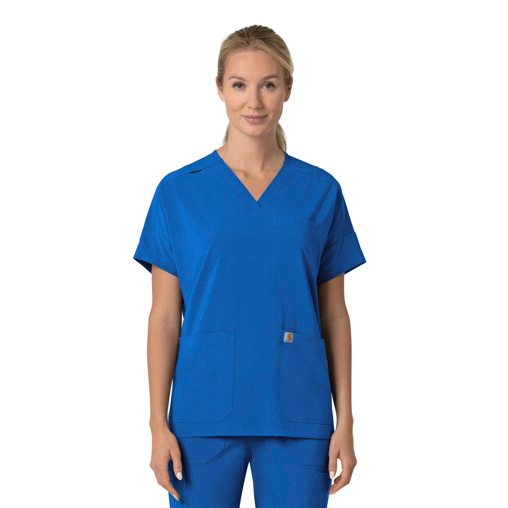 Force Cross-Flex C13110 Oversized V-Neck Scrub Top Royal