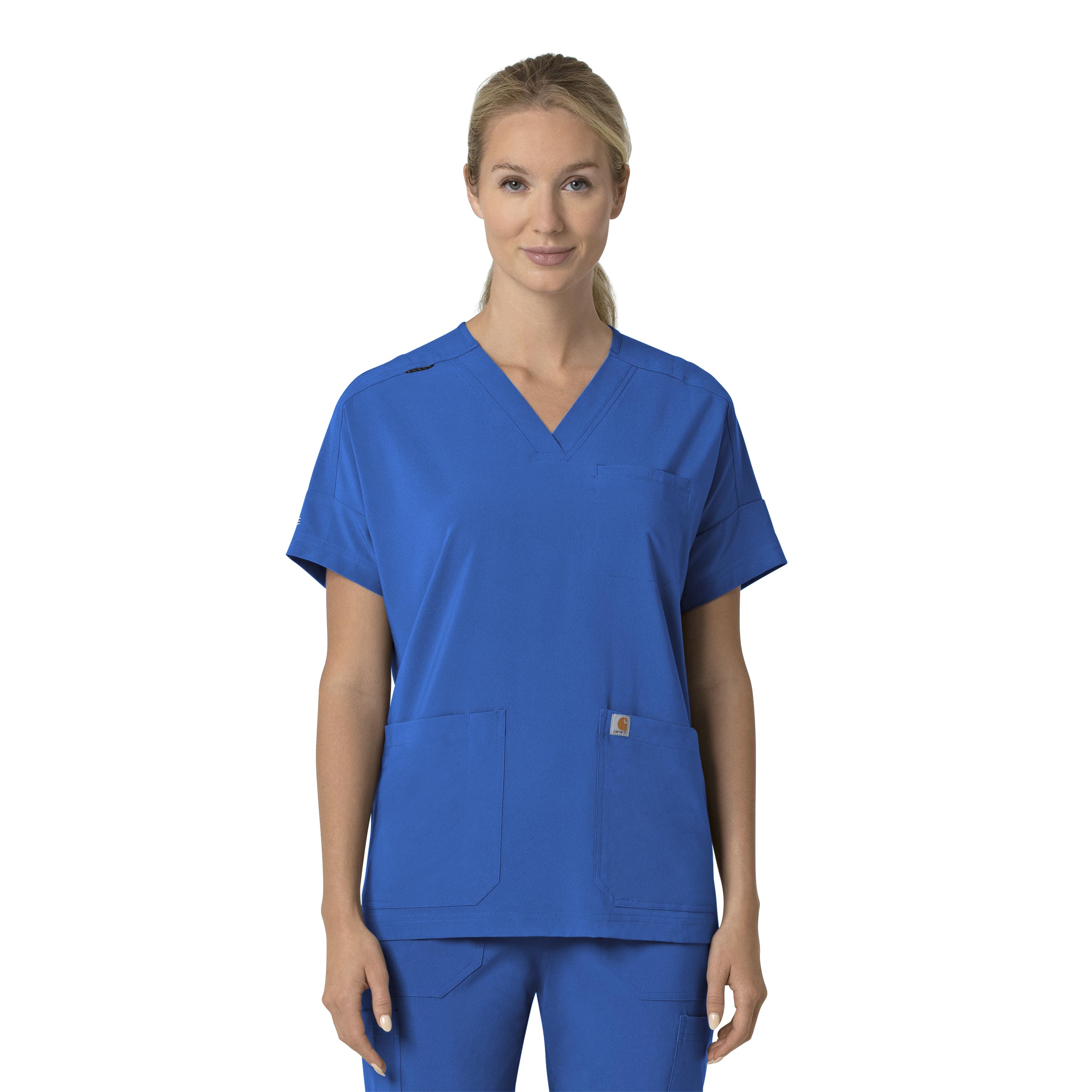 Force Cross-Flex C13110 Oversized V-Neck Scrub Top Royal