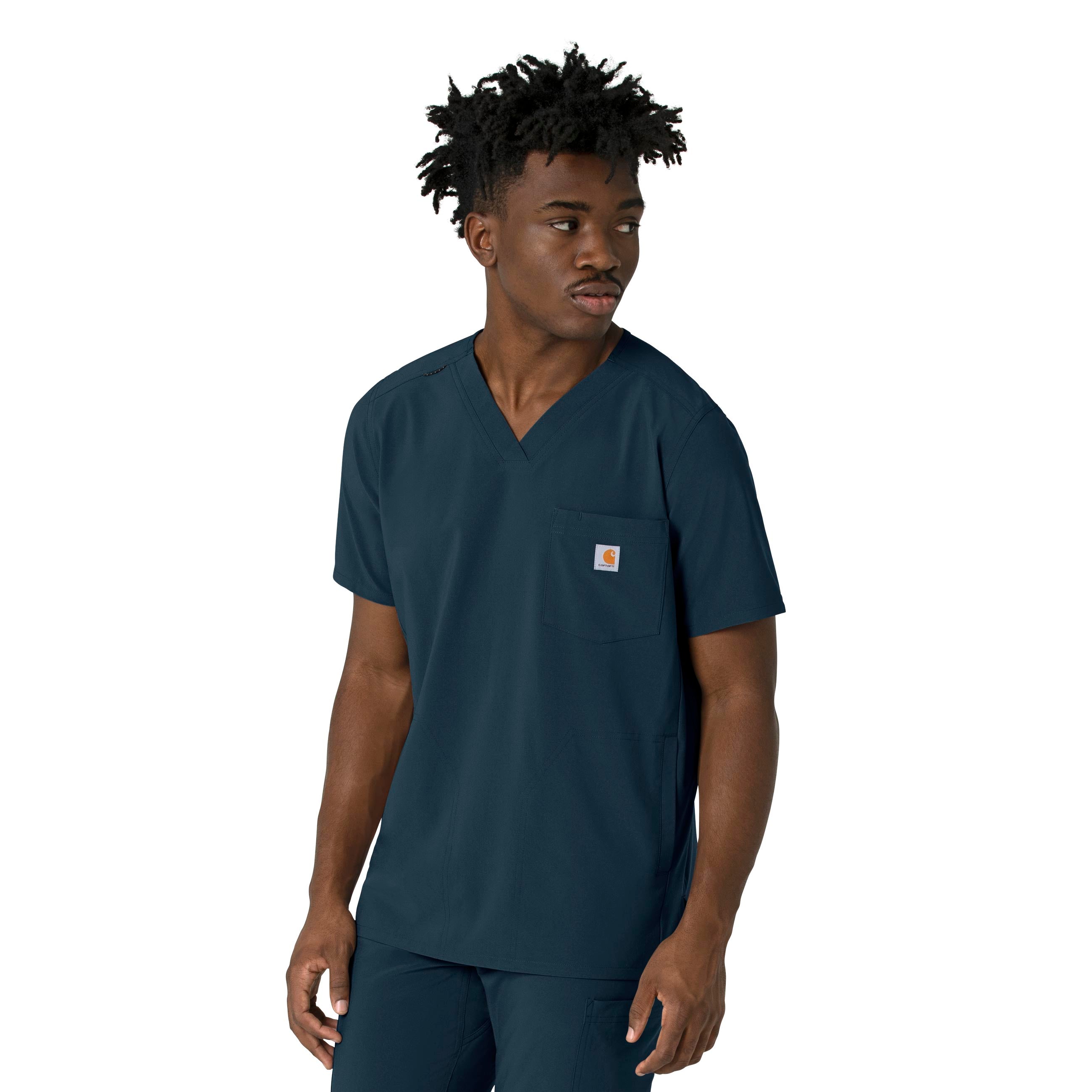 Force Cross-Flex C16410 Men's V-Neck Scrub Top Navy