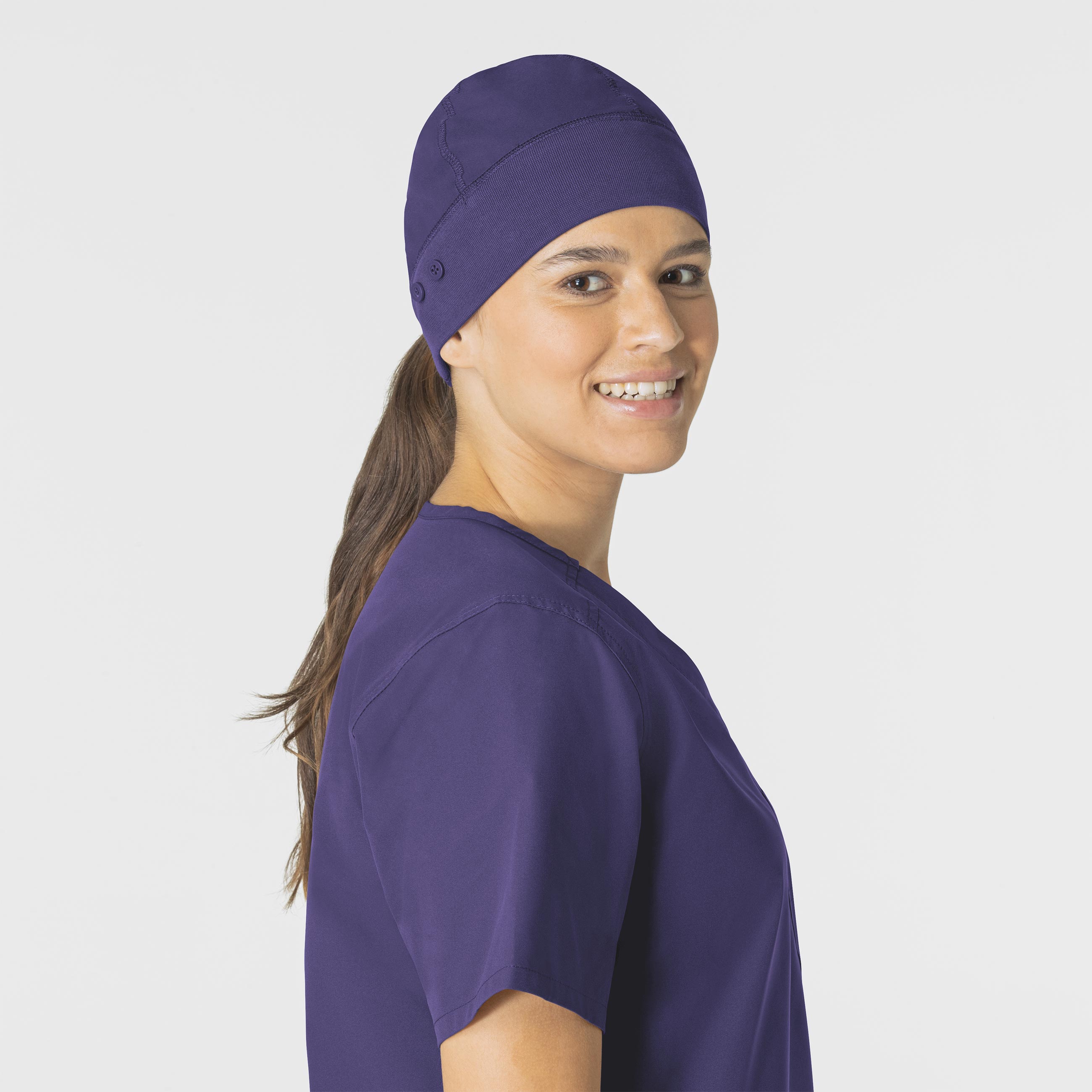 Force Essentials C40013 Unisex Beanie Scrub Hat Grape