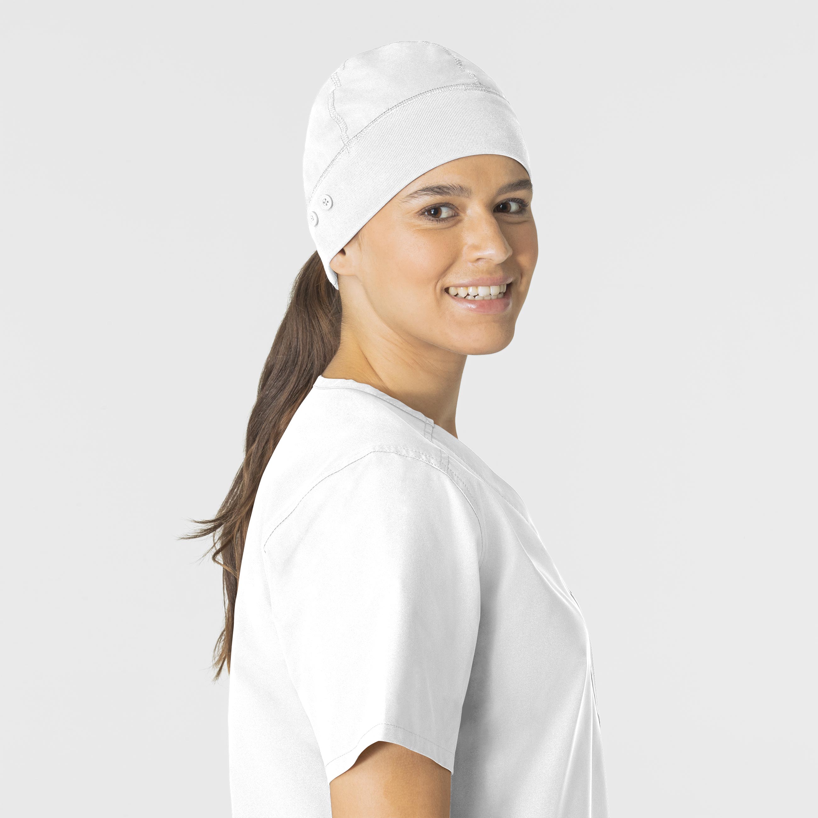 Force Essentials C40013 Unisex Beanie Scrub Hat White