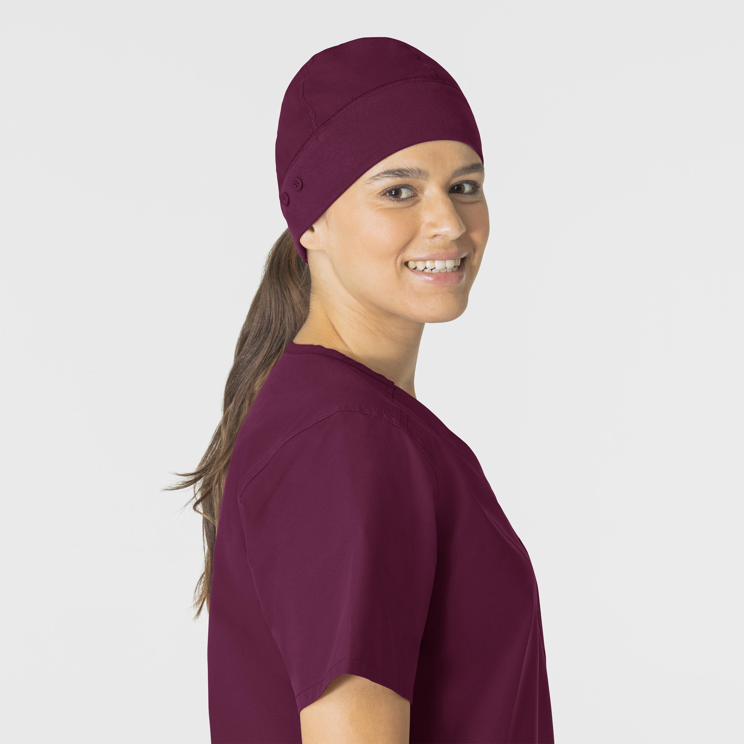 Force Essentials C40013 Unisex Beanie Scrub Hat Wine