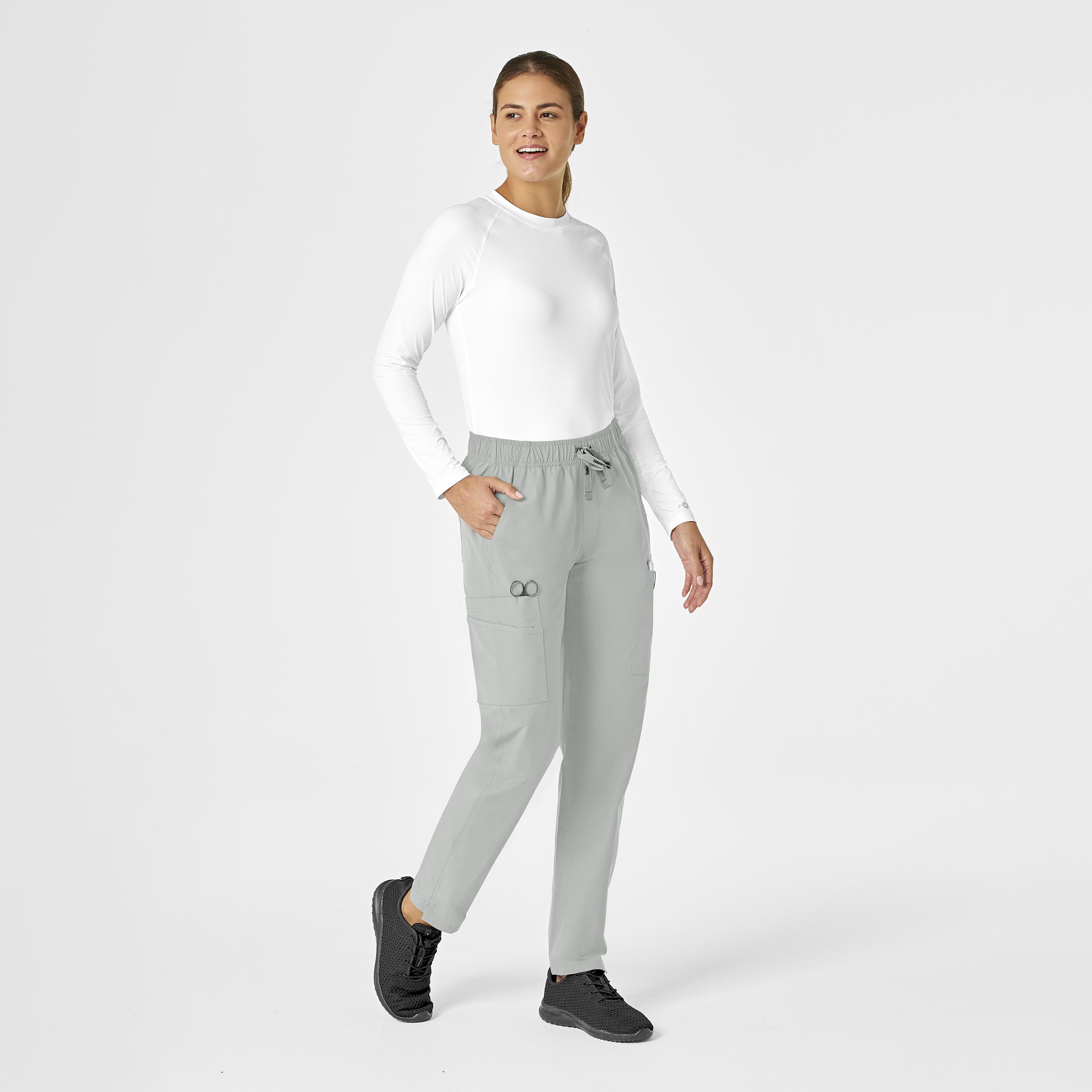 Force Essentials C51213 Straight Leg Scrub Pants Grey