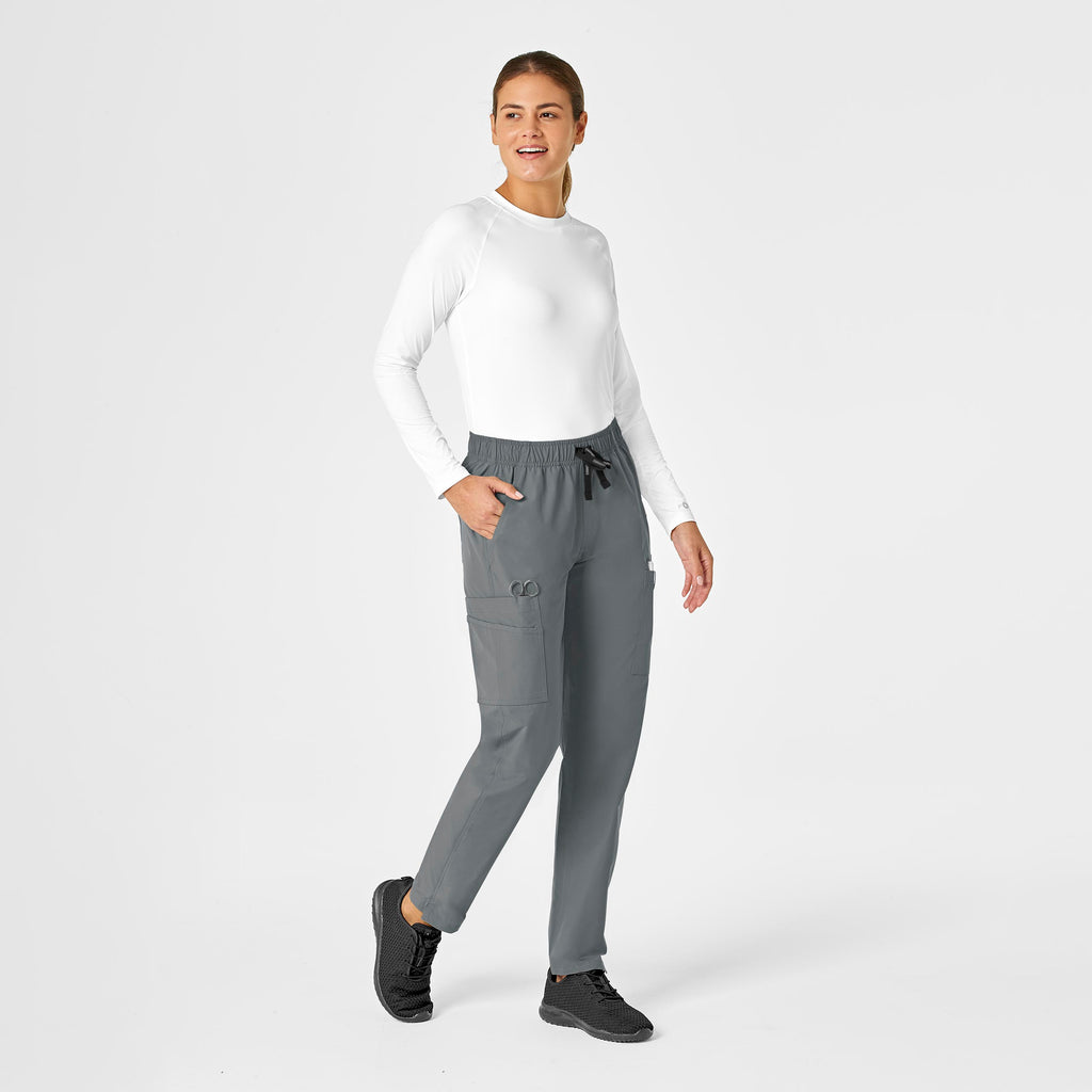 Force Essentials C51213 Straight Leg Scrub Pants Pewter