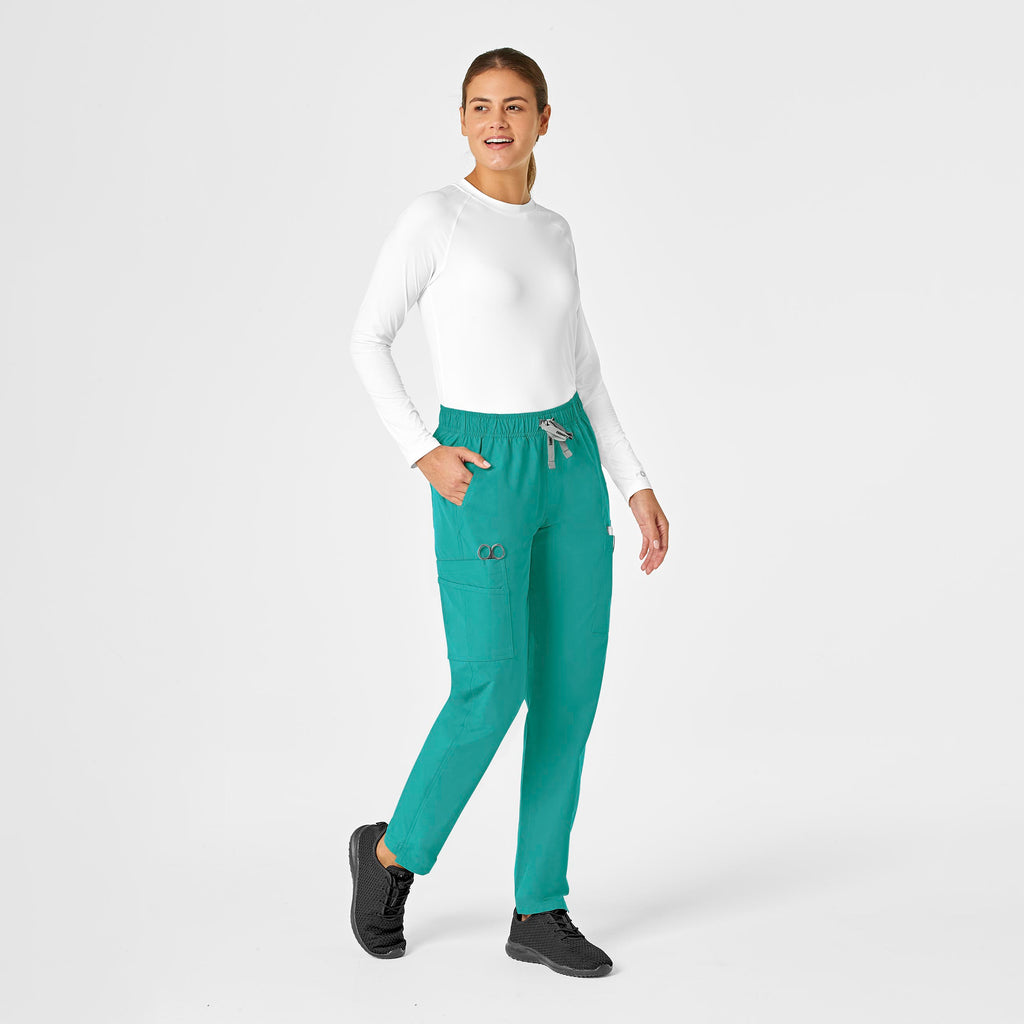 Force Essentials C51213 Straight Leg Scrub Pants Teal Blue