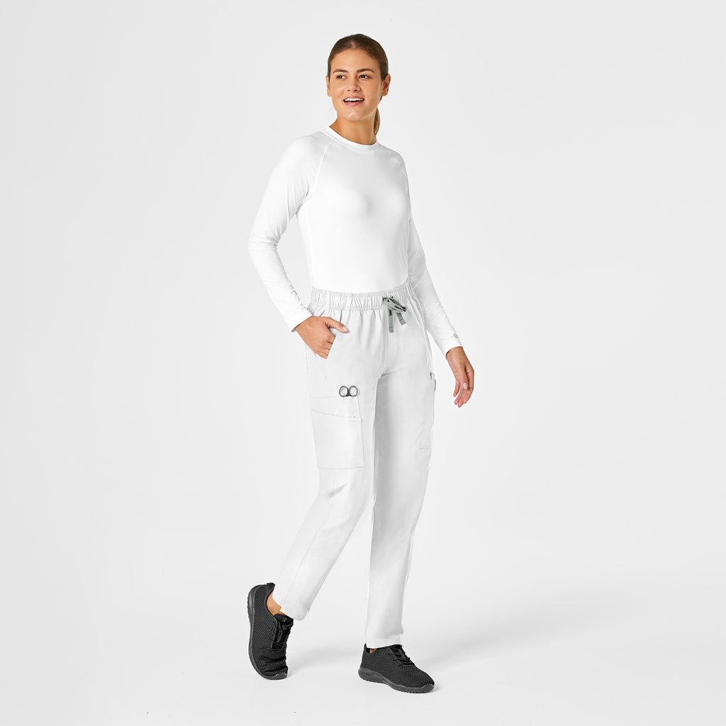 Force Essentials C51213 Straight Leg Scrub Pants White