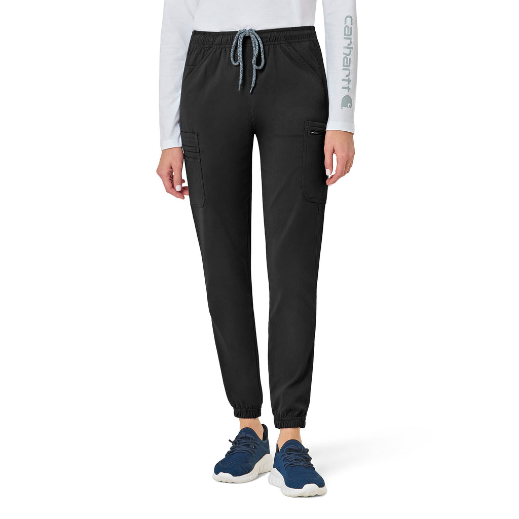 Rugged Flex Peak C52137 Cargo Jogger Scrub Pants Black
