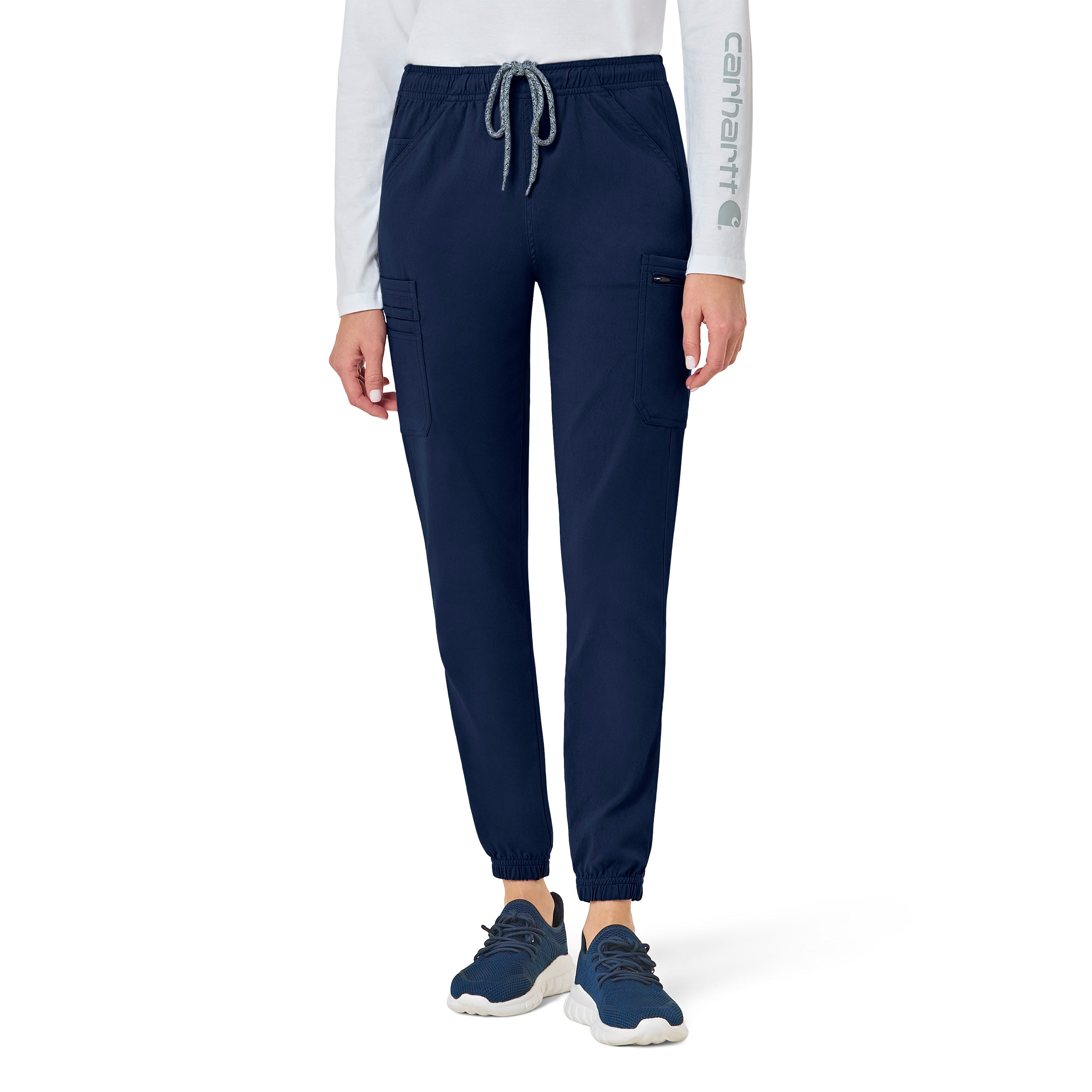 Rugged Flex Peak C52137 Cargo Jogger Scrub Pants Navy