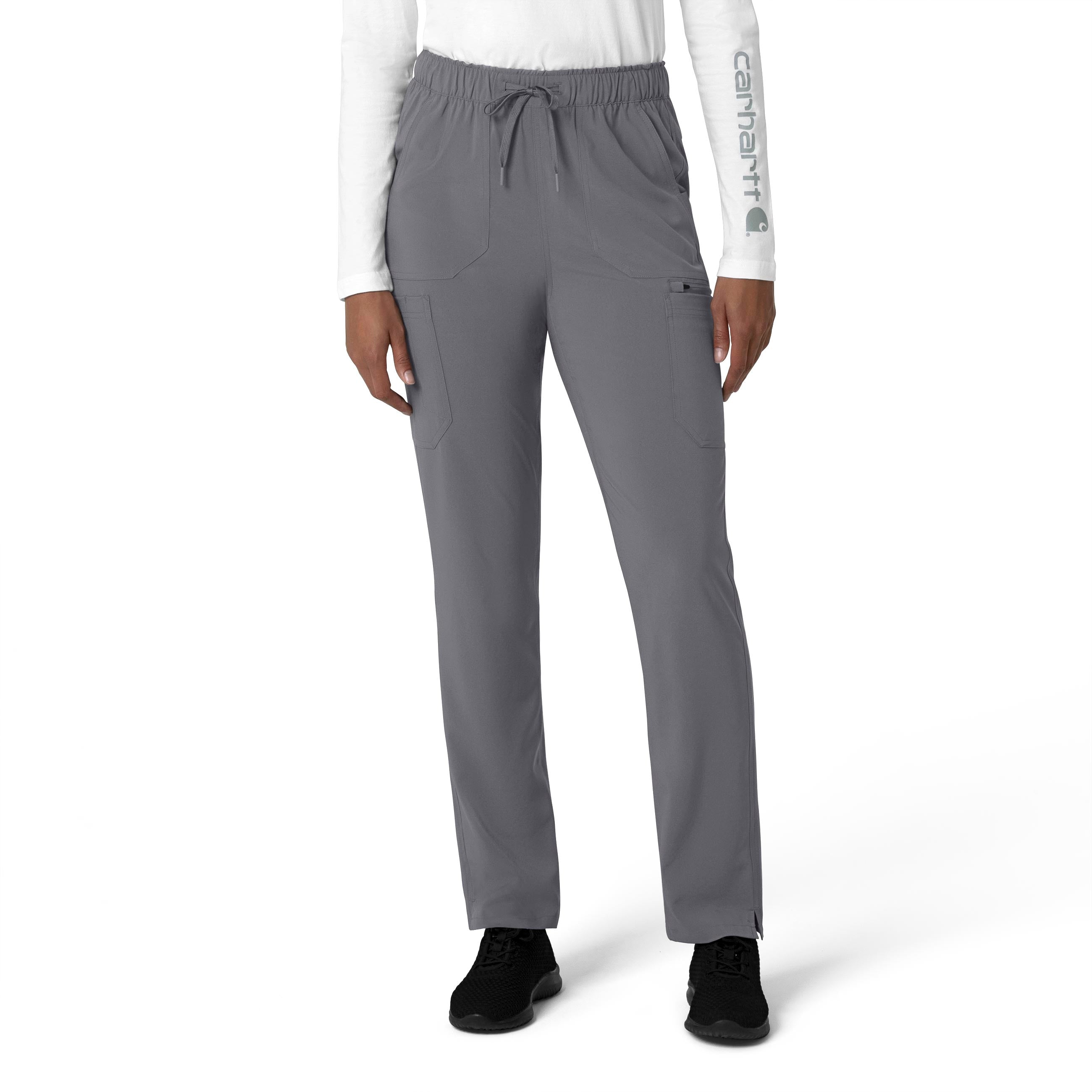 Force Cross-Flex C53210 Straight Leg Cargo Scrub Pants Pewter