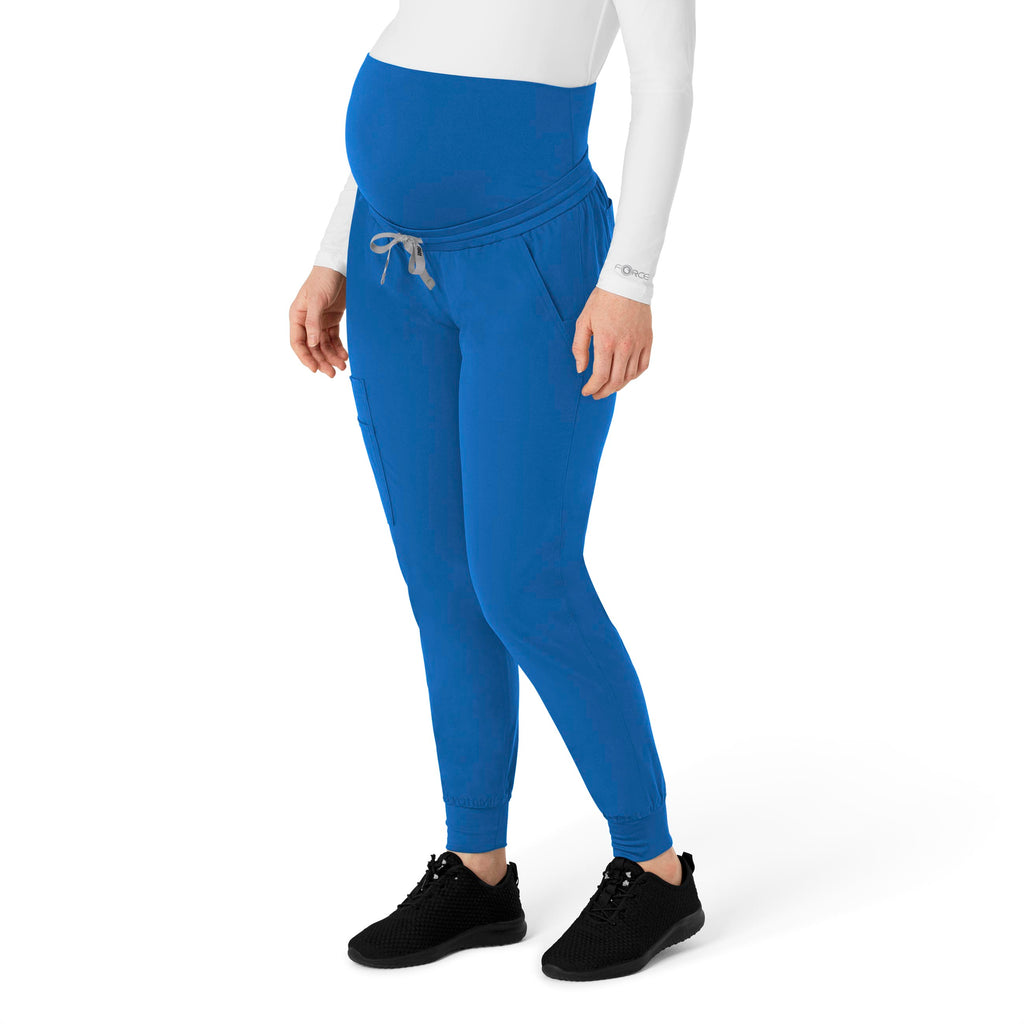 Force Essentials C54113 Maternity Jogger Scrub Pants Royal