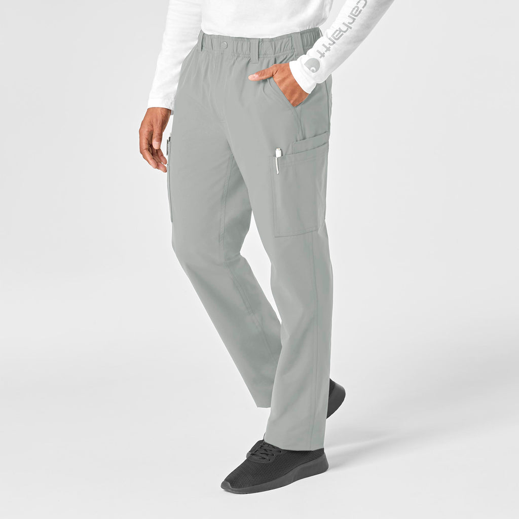 Force Essentials C56113 Men's Straight Leg Cargo Scrub Pants Grey