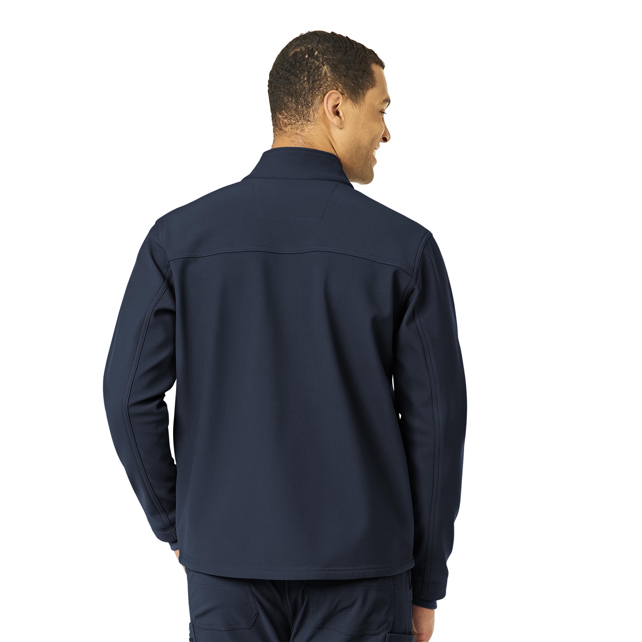 Rugged Flex C80023 Men's Bonded Fleece Jacket Navy