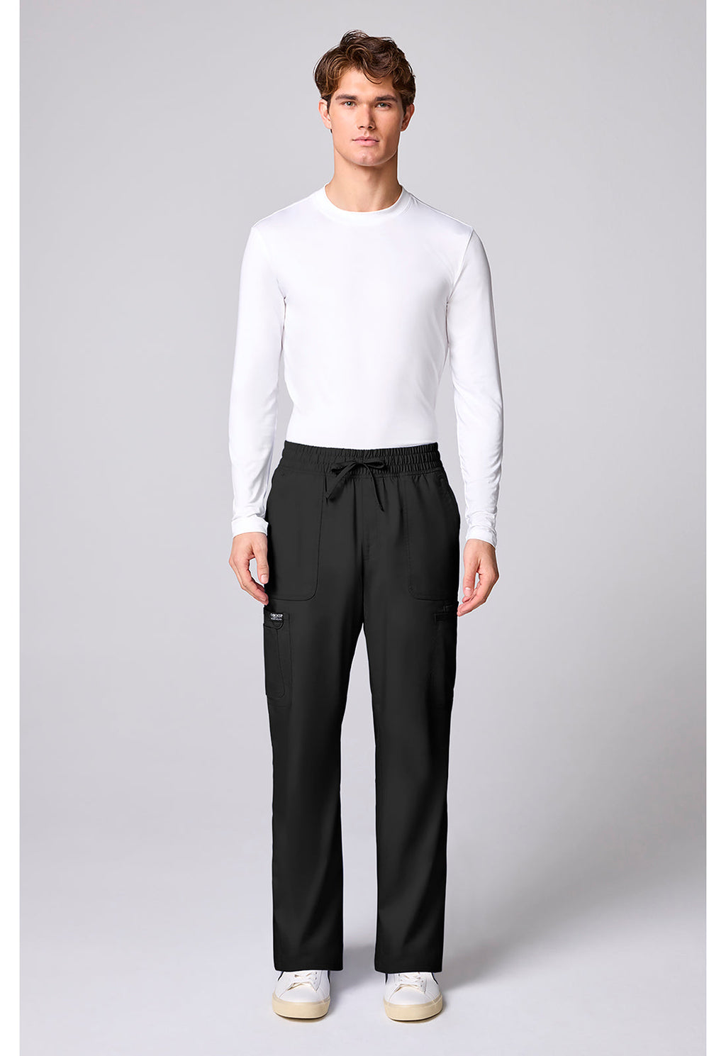 Workwear Revolution CK00001 Men's 12 Pockets Scrub Pantss Black