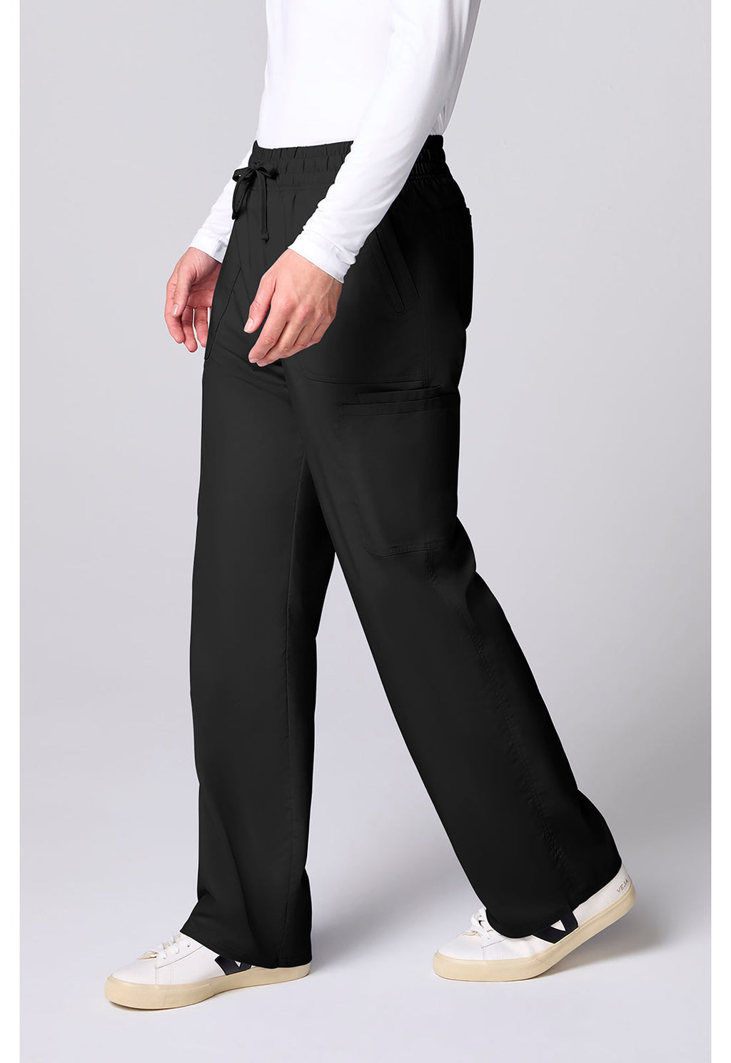 Workwear Revolution CK00001 Men's 12 Pockets Scrub Pantss Black