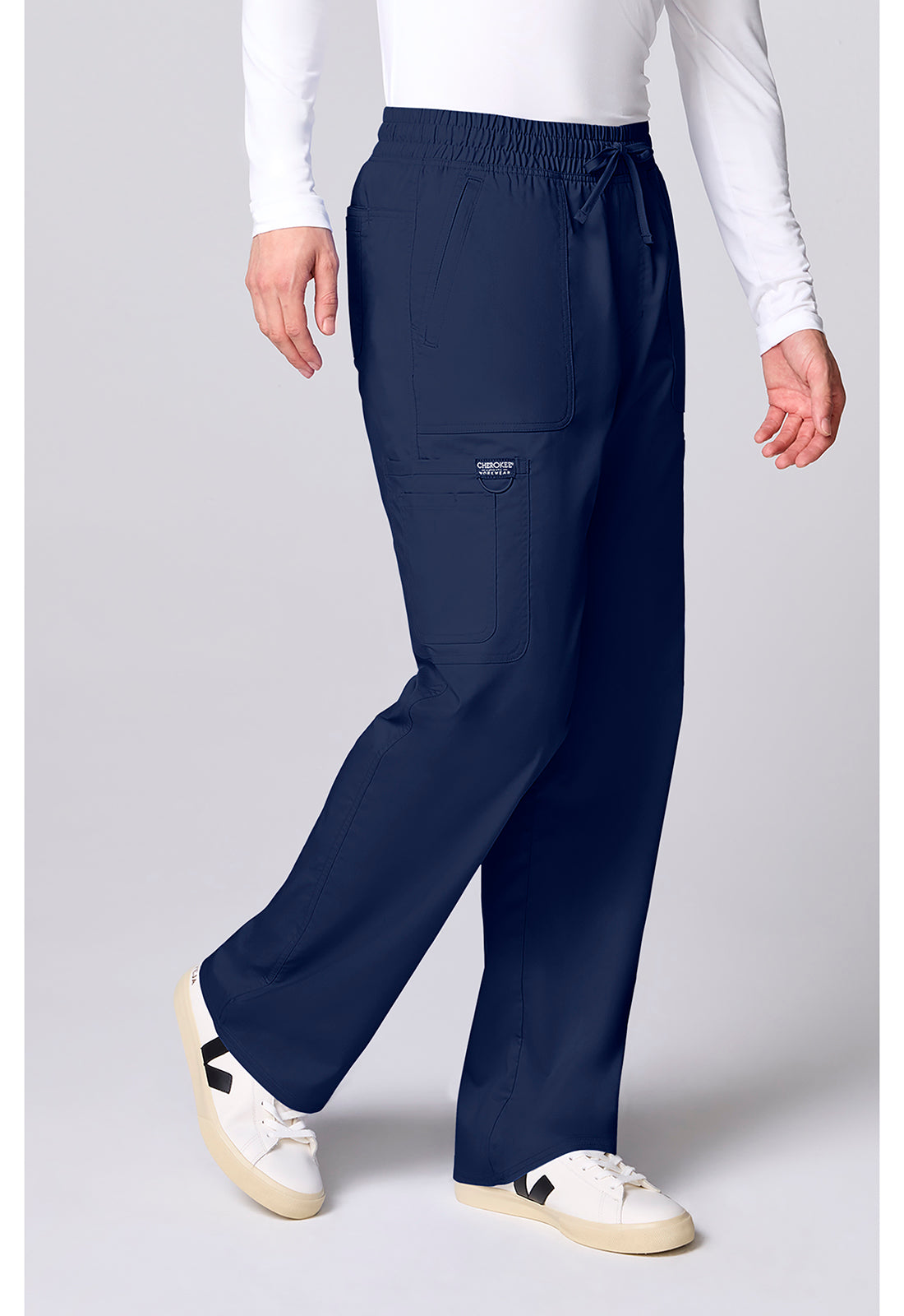 Workwear Revolution CK00001 Men's 12 Pockets Scrub Pantss Navy