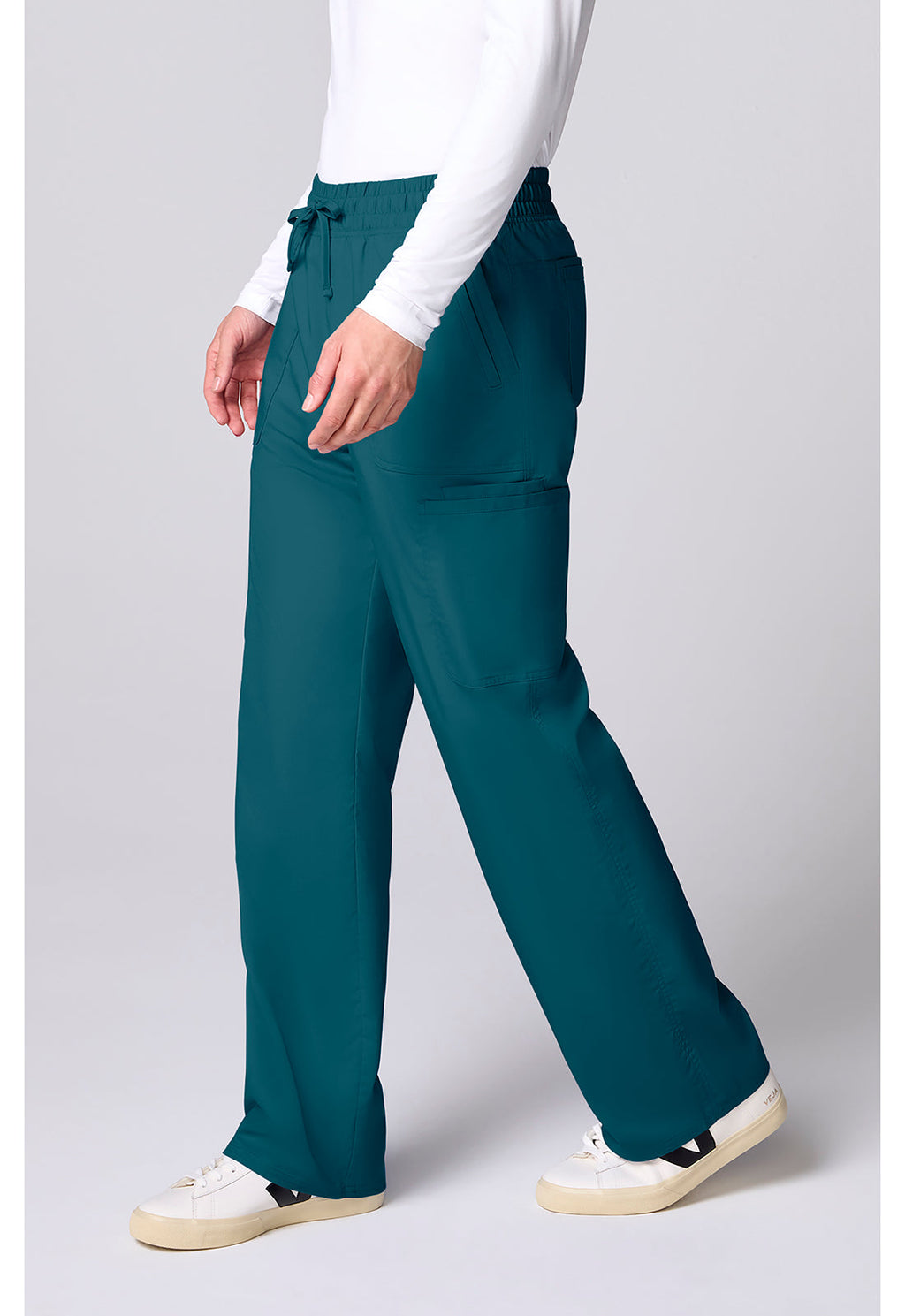Workwear Revolution CK00001 Men's 12 Pockets Scrub Pantss Caribbean Blue