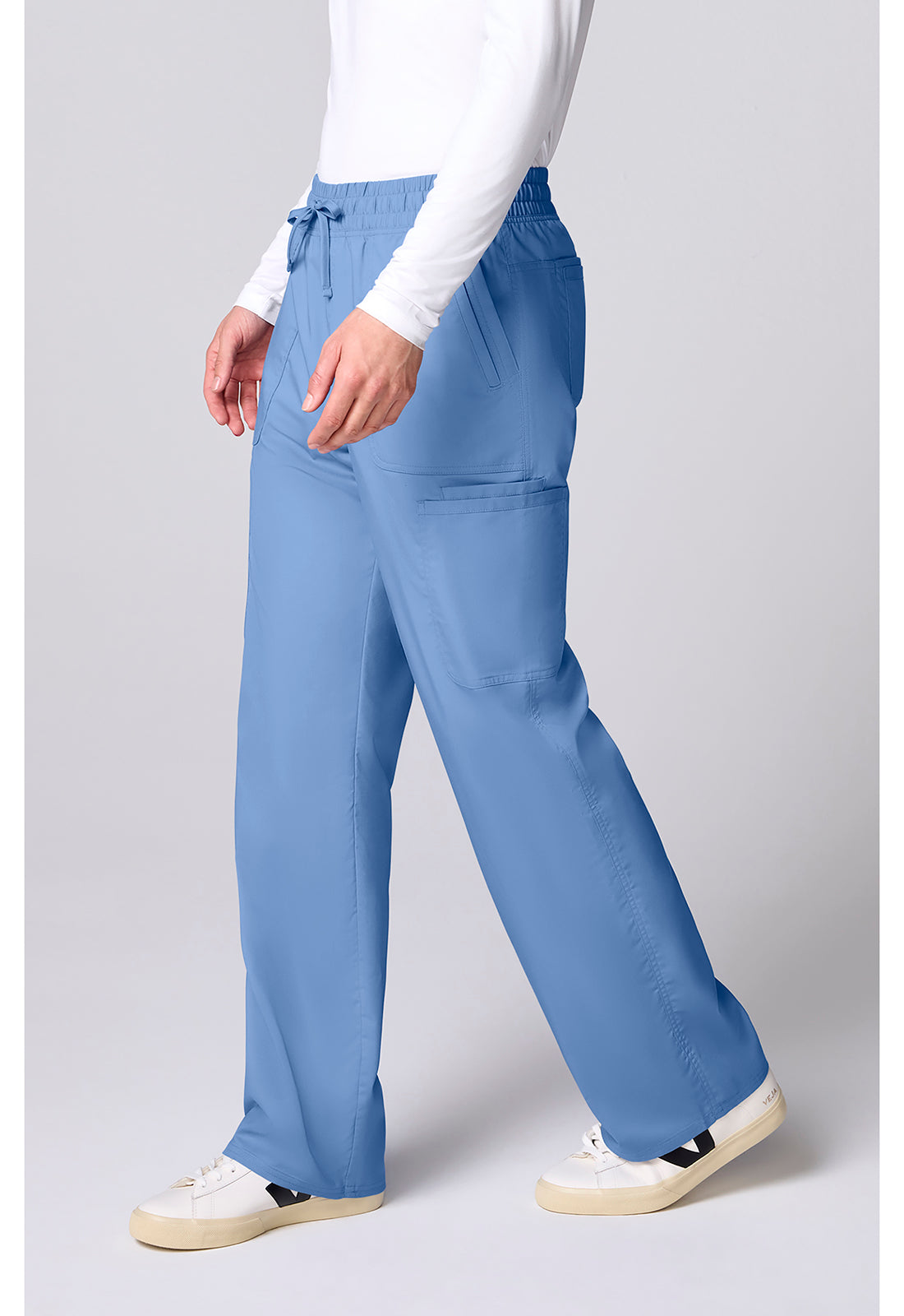 Workwear Revolution CK00001 Men's 12 Pockets Scrub Pantss Ciel Blue